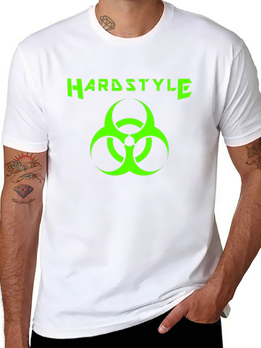 Hardstyle Biohazard Graphic Tee - Black