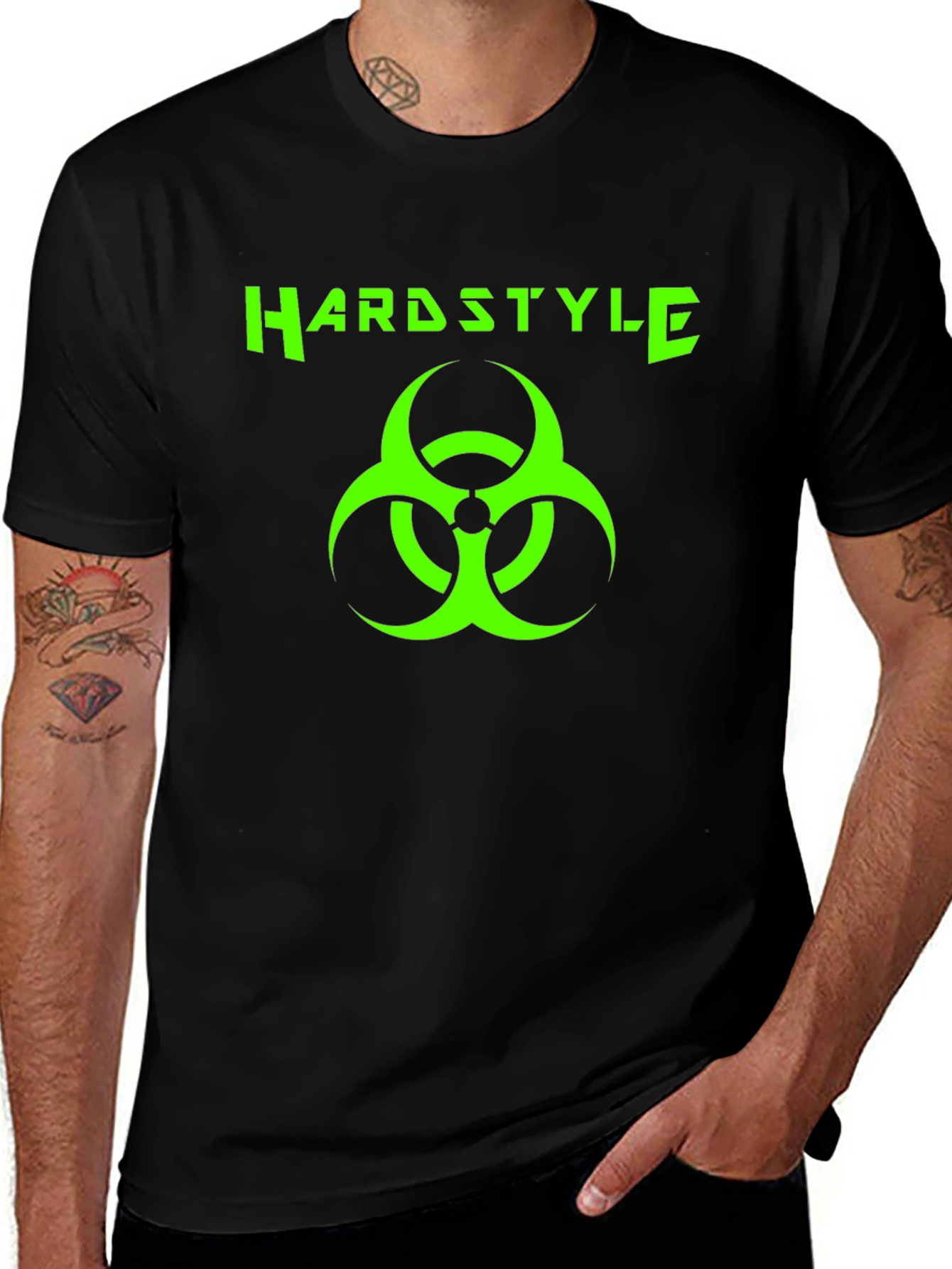 Hardstyle Biohazard Graphic Tee - Black