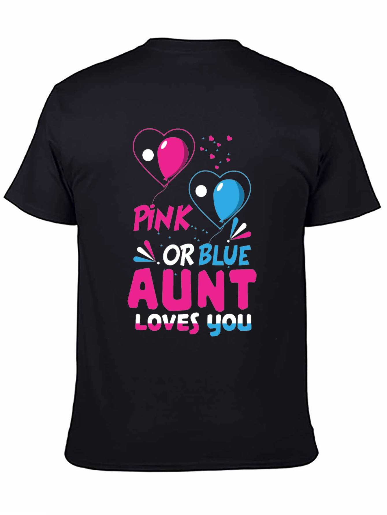Pink or Blue Aunt Loves You Gender Reveal T-Shirt