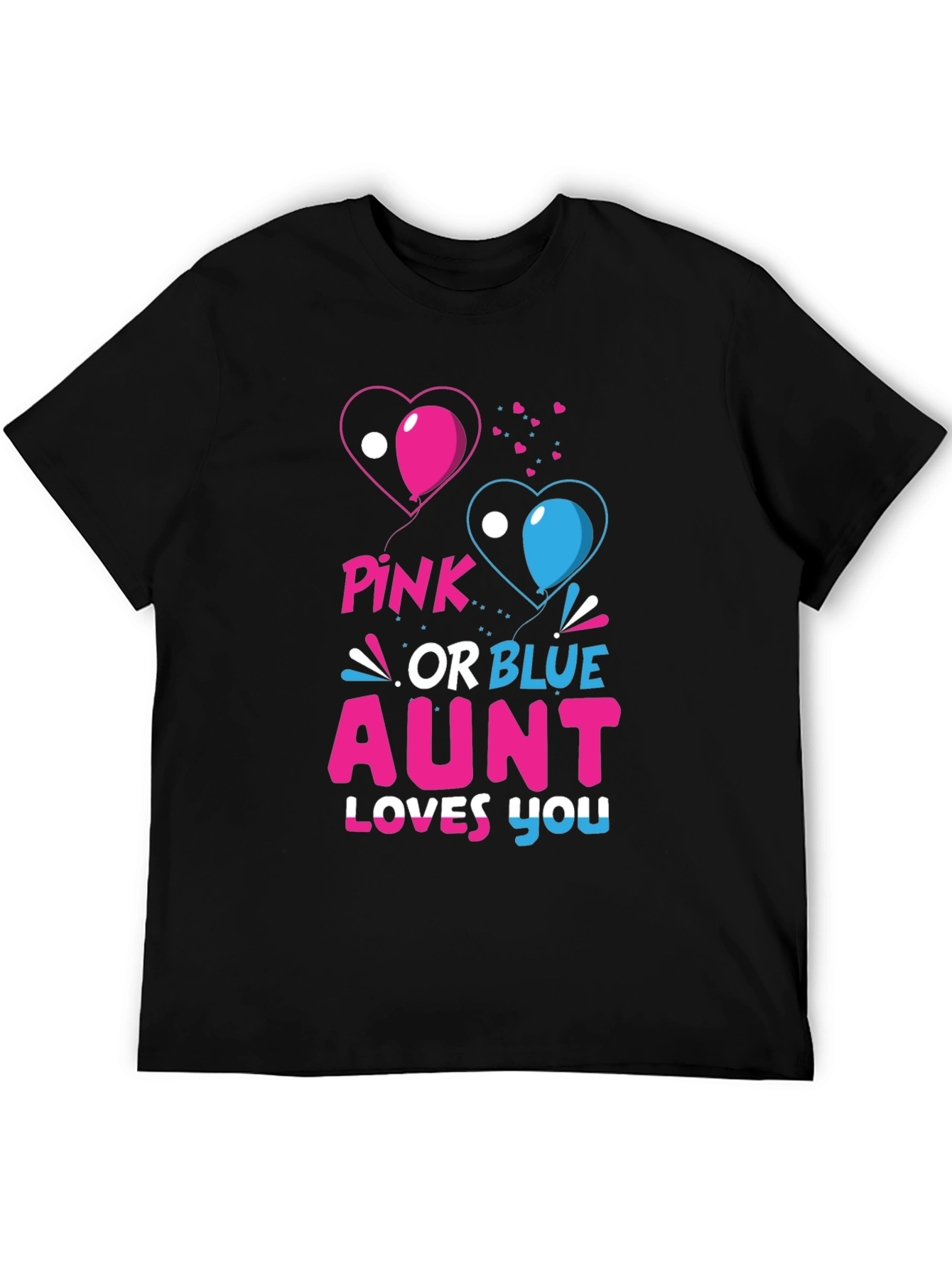 Pink or Blue Aunt Loves You Gender Reveal T-Shirt