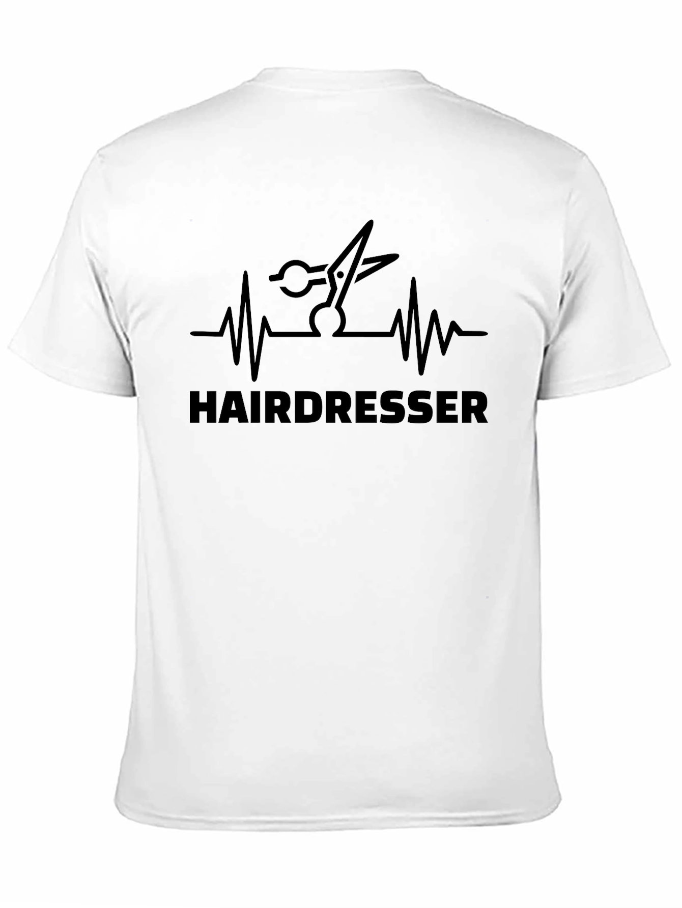 Hairdresser Heartbeat Black T-Shirt