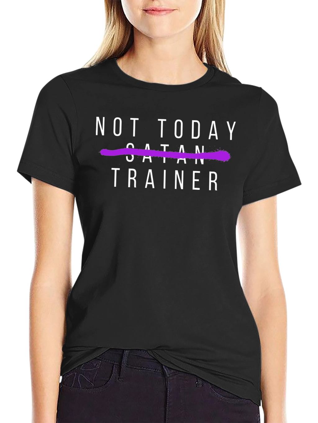 Not Today Satan Trainer - Unisex T-Shirt