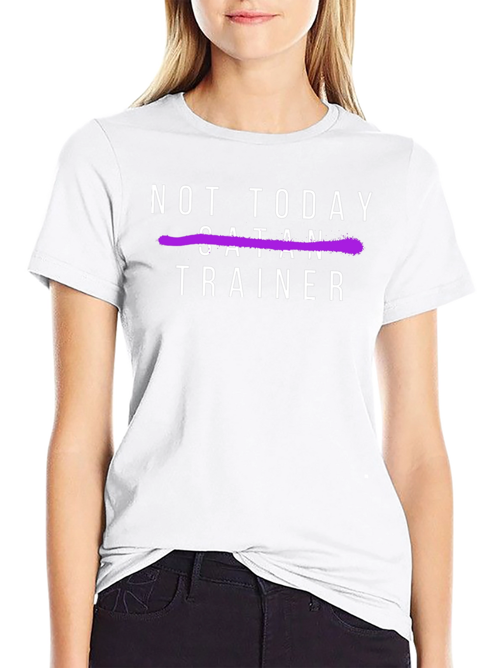 Not Today Satan Trainer - Unisex T-Shirt