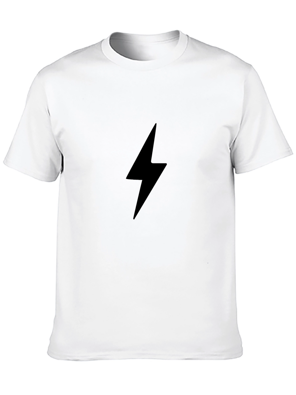 Black Lightning Bolt Graphic Tee