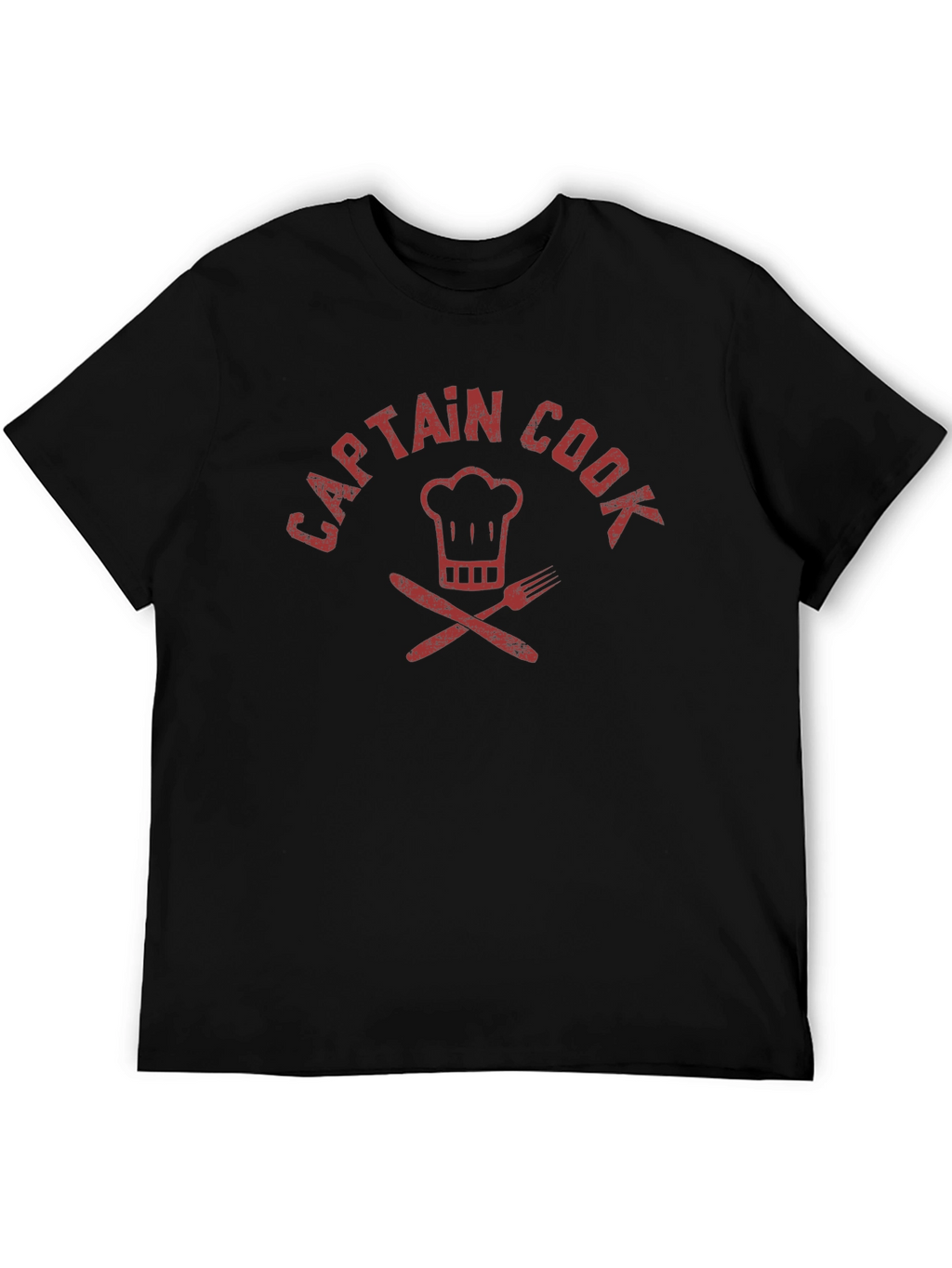 Captain Cook T-Shirt - Chef Hat & Cutlery Design