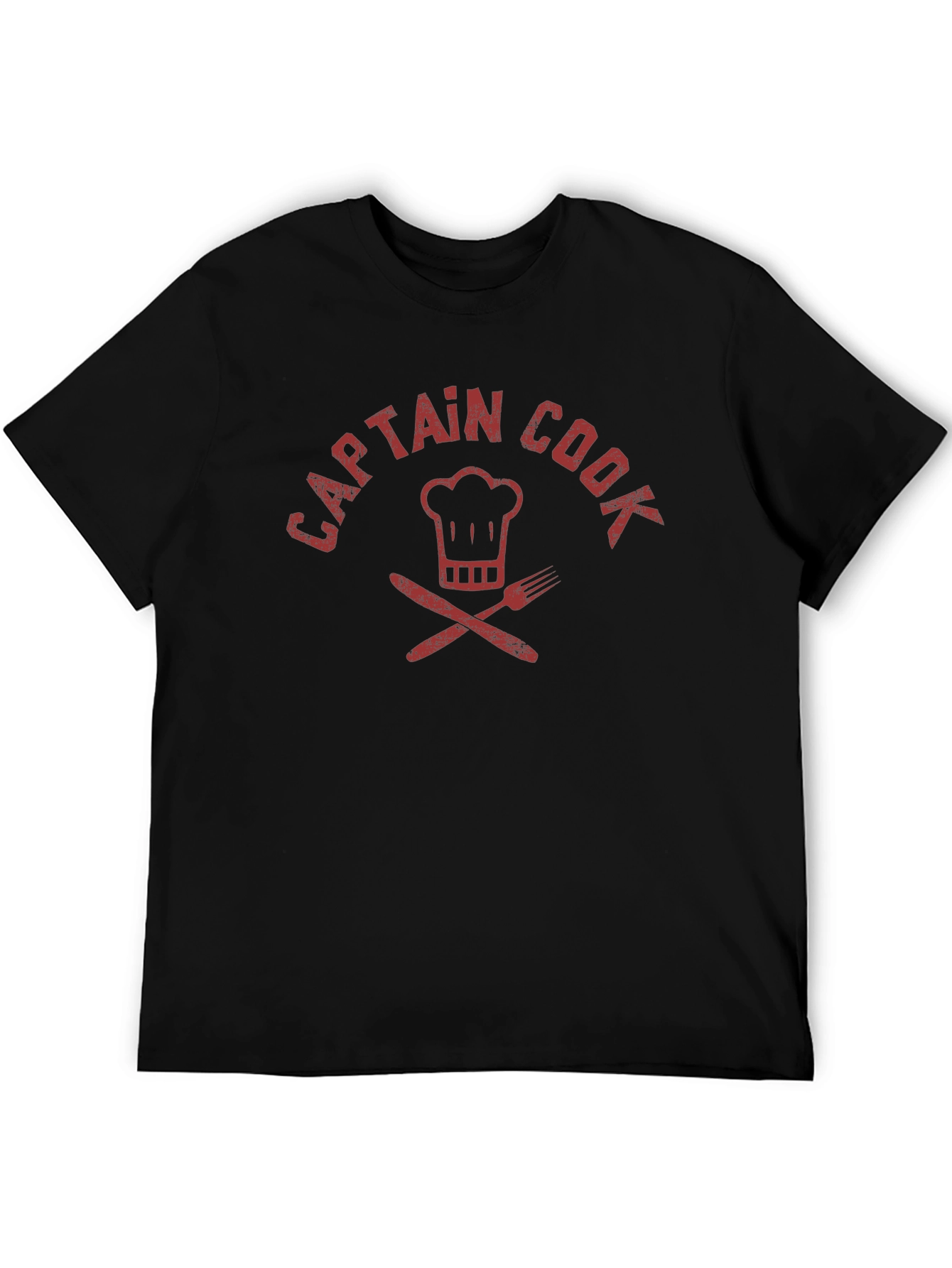 Captain Cook T-Shirt - Chef Hat & Cutlery Design