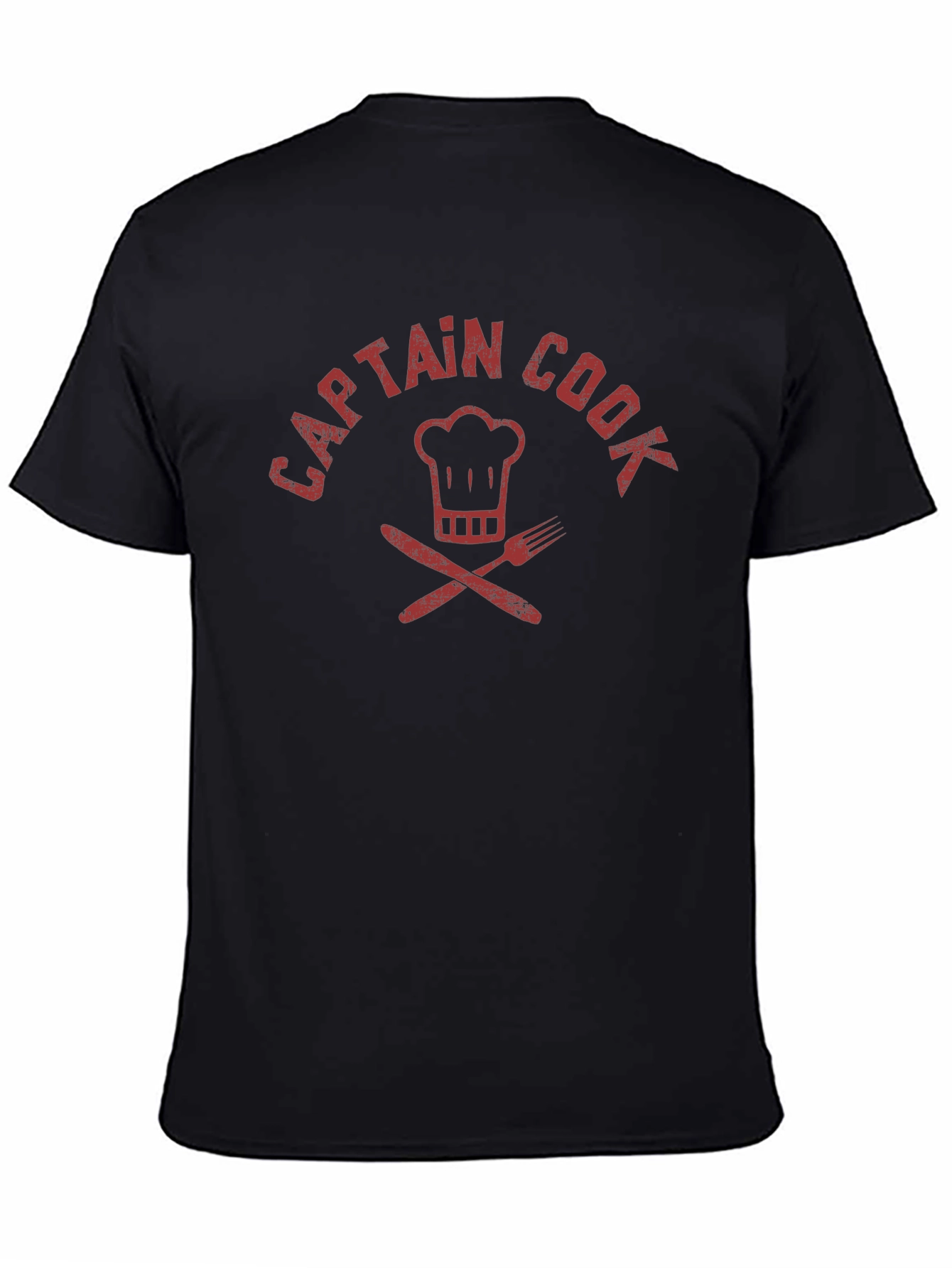 Captain Cook T-Shirt - Chef Hat & Cutlery Design