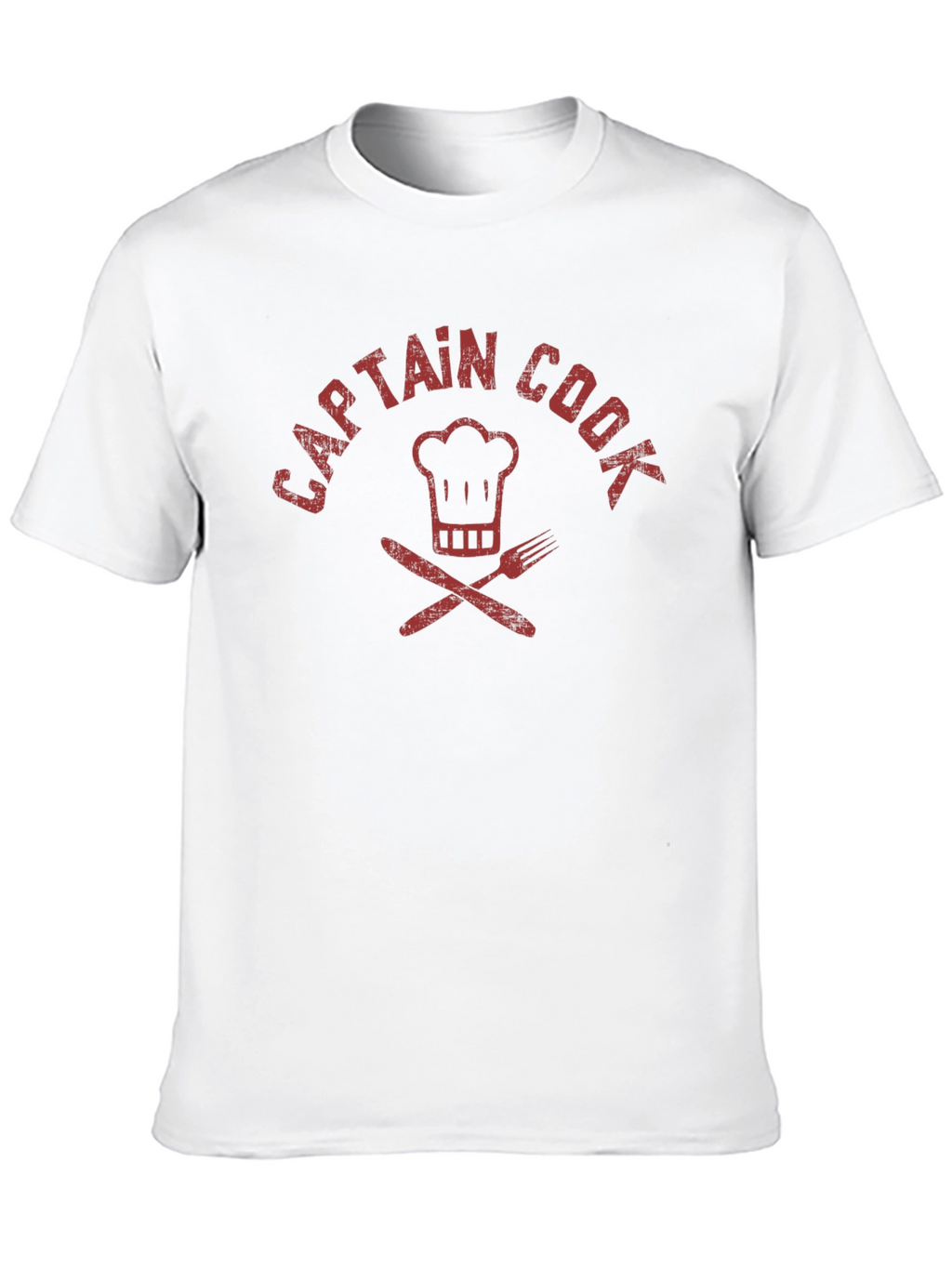 Captain Cook T-Shirt - Chef Hat & Cutlery Design