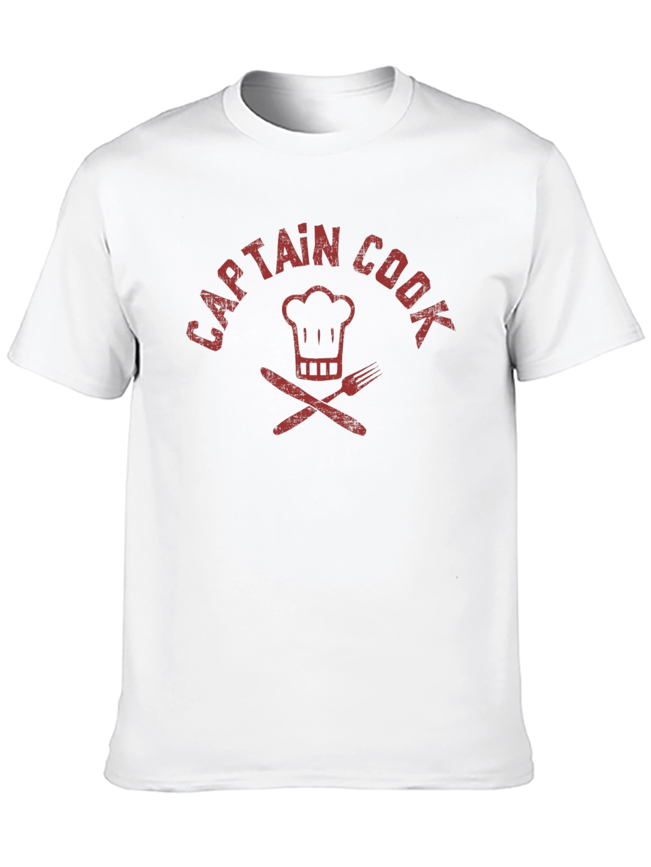 Captain Cook T-Shirt - Chef Hat & Cutlery Design