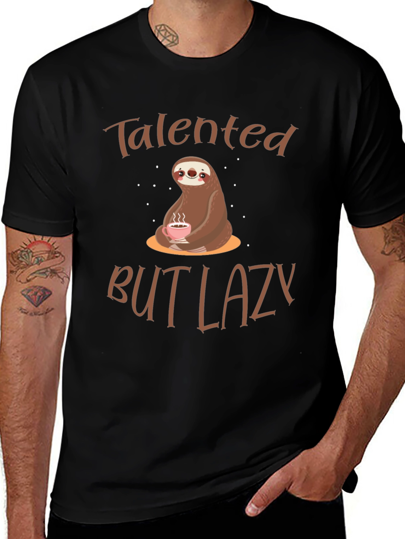 Talented But Lazy Sloth Graphic Tee