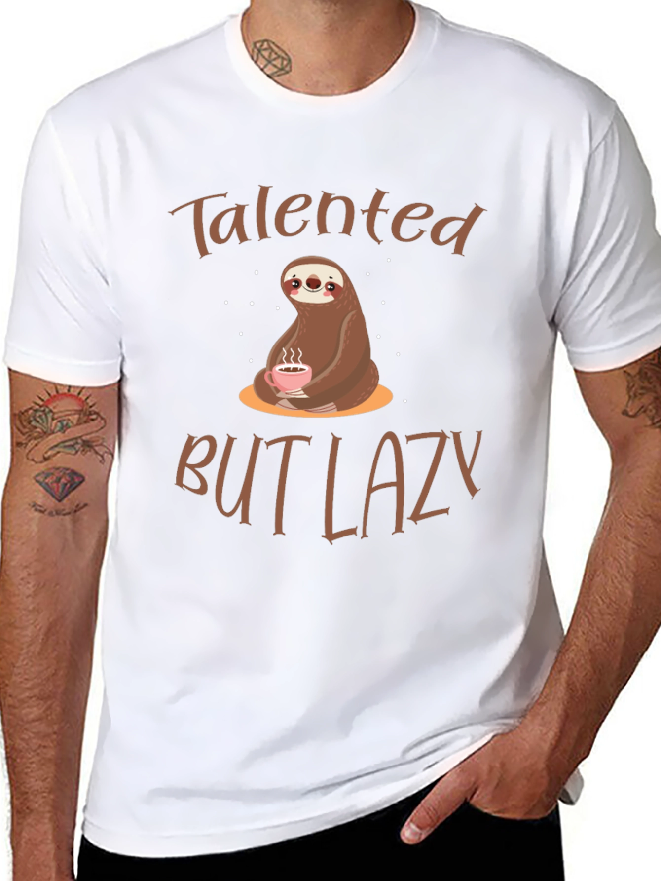 Talented But Lazy Sloth Graphic Tee