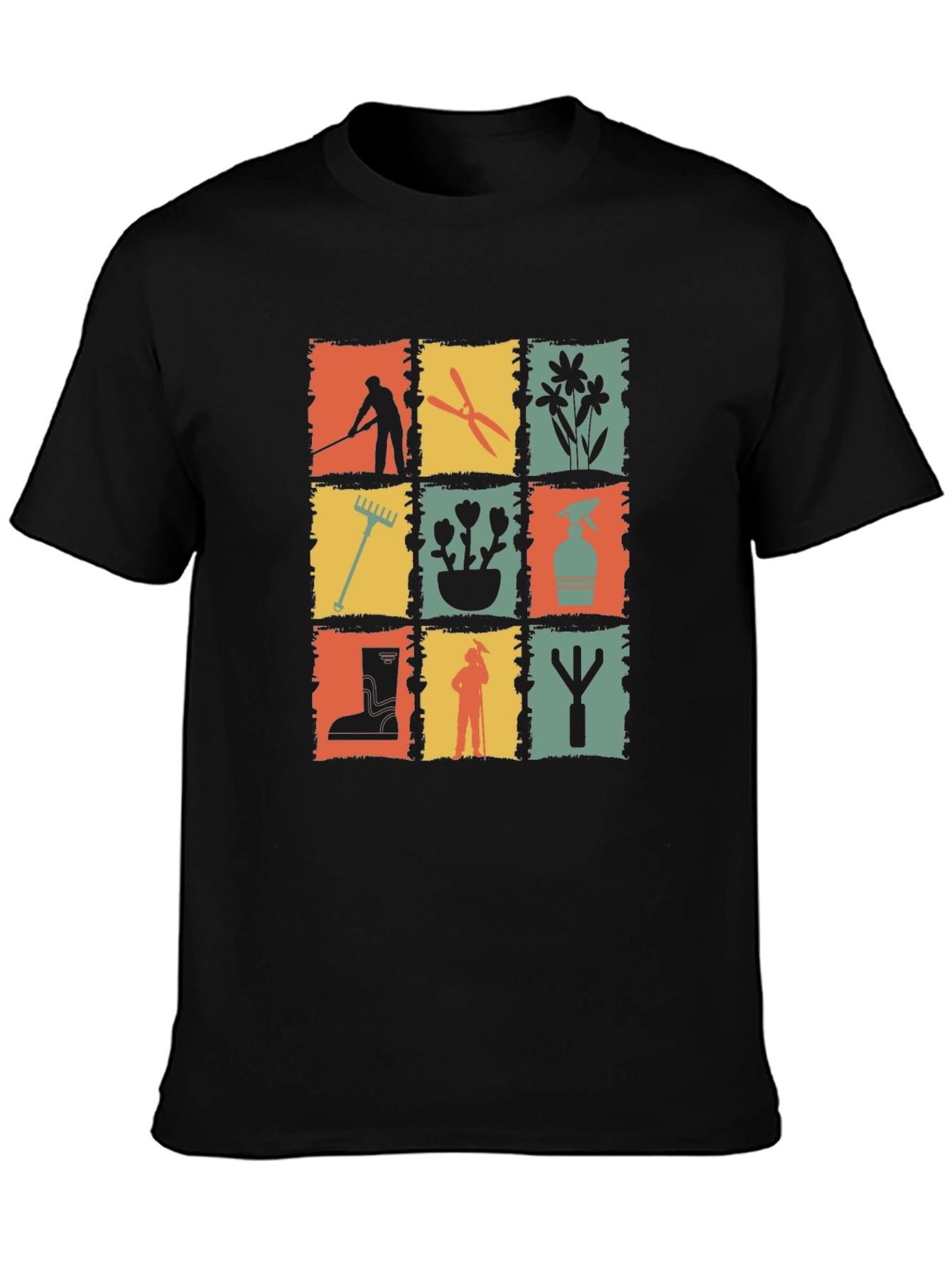 Gardening Tools Graphic T-Shirt