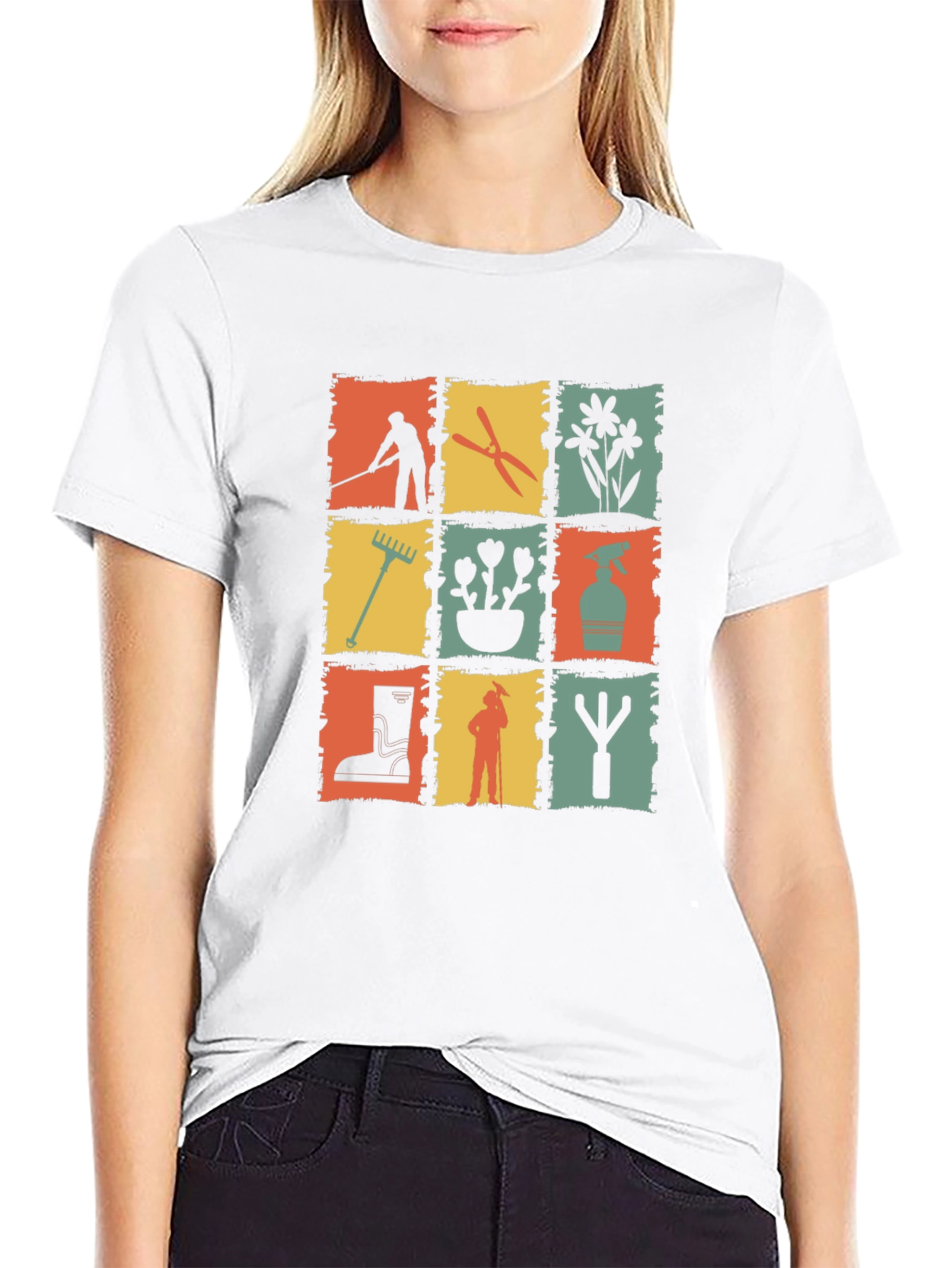 Gardening Tools Graphic T-Shirt