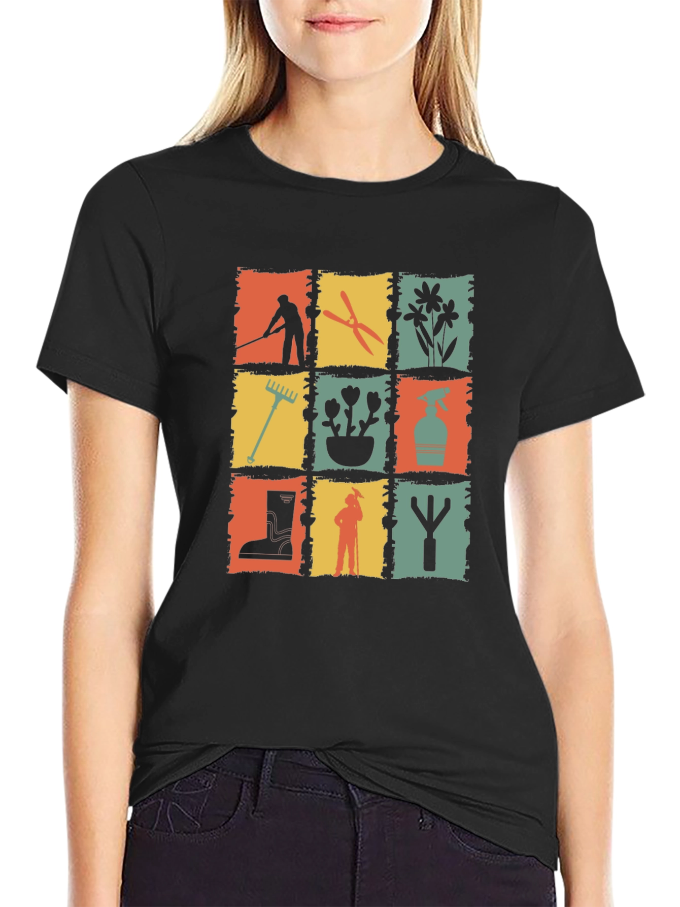 Gardening Tools Graphic T-Shirt