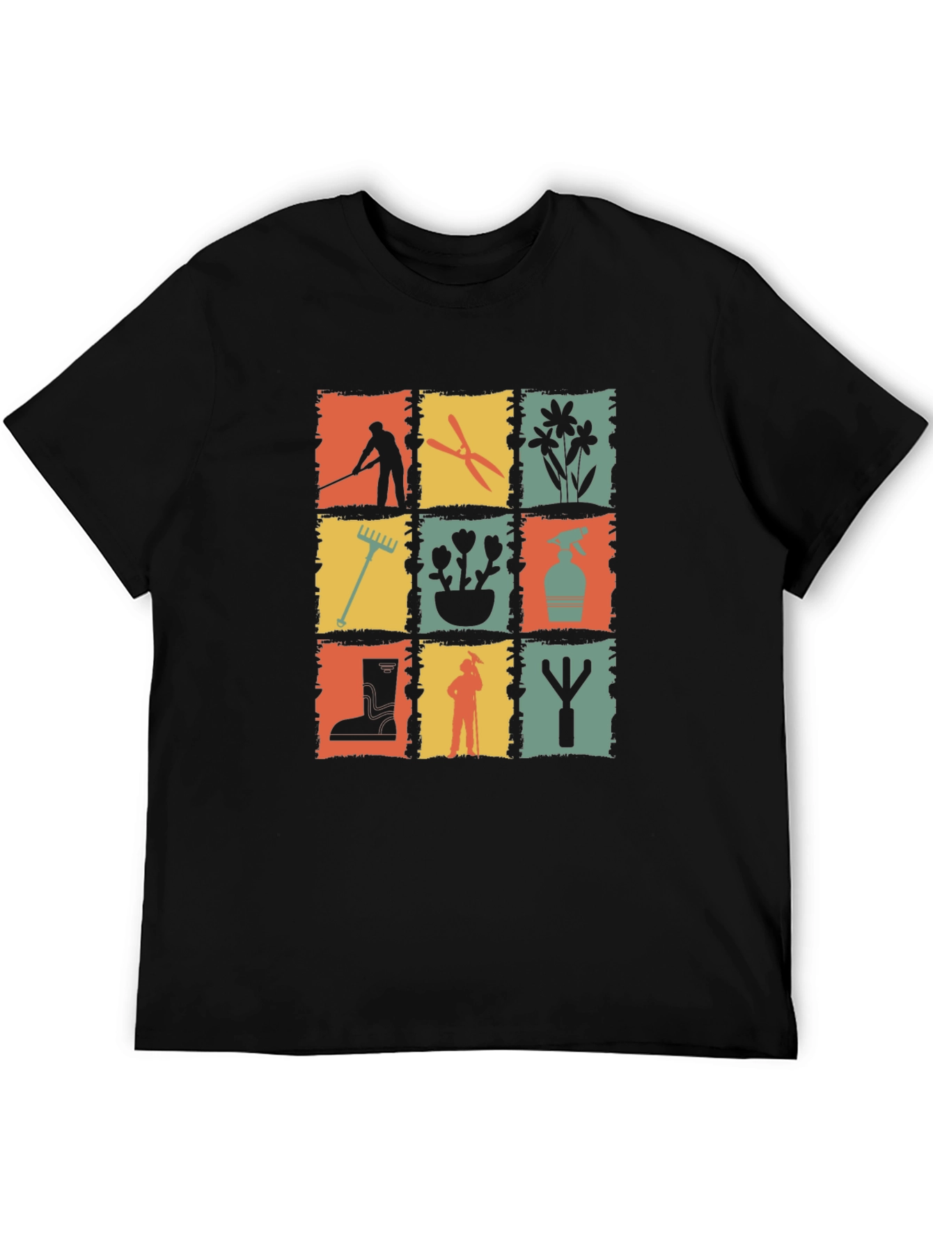 Gardening Tools Graphic T-Shirt