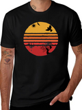 Sunset Bird Silhouette Graphic Tee