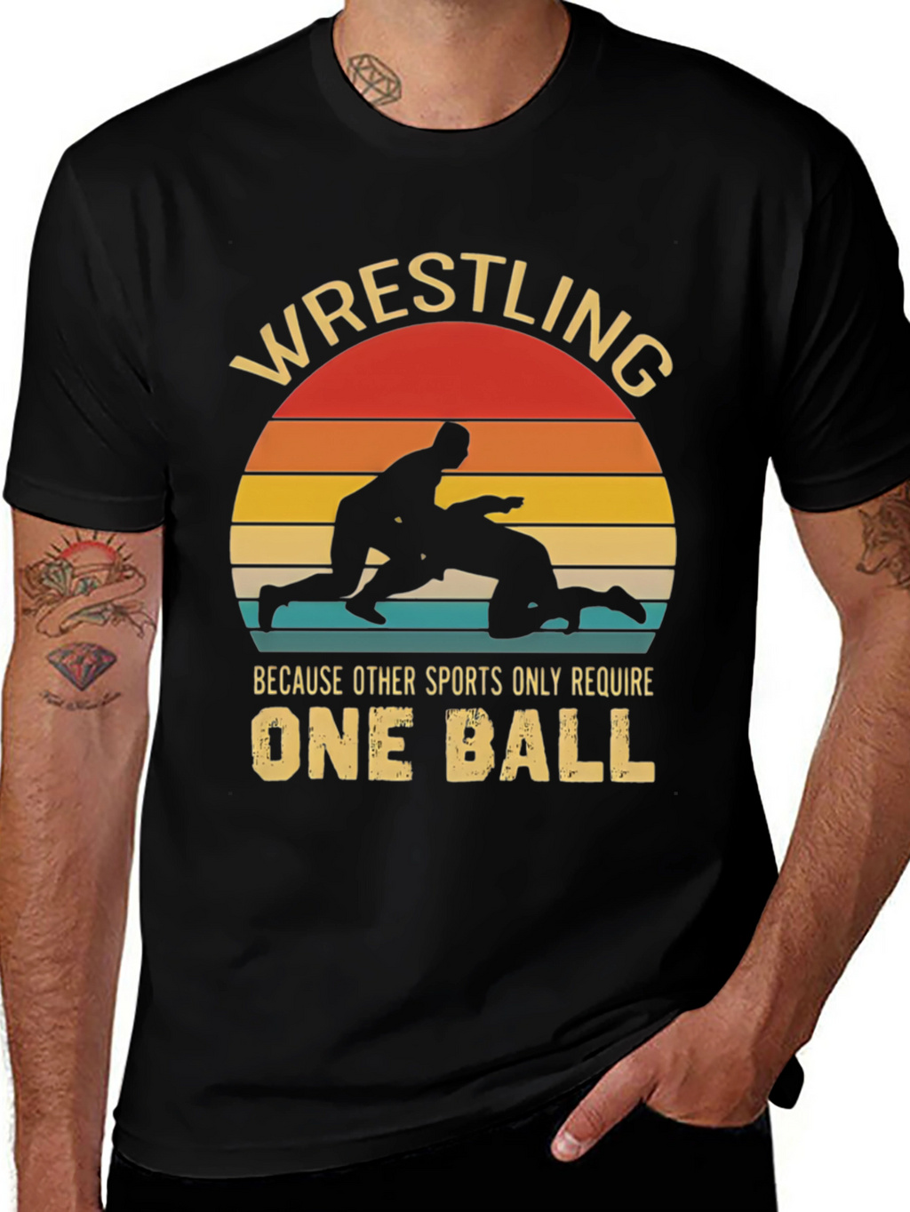 Wrestling Humor Graphic T-Shirt