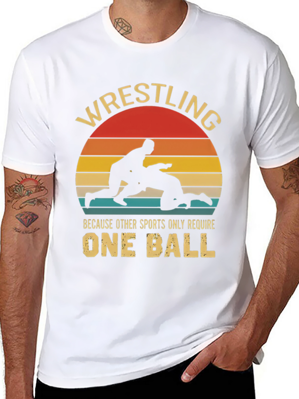 Wrestling Humor Graphic T-Shirt