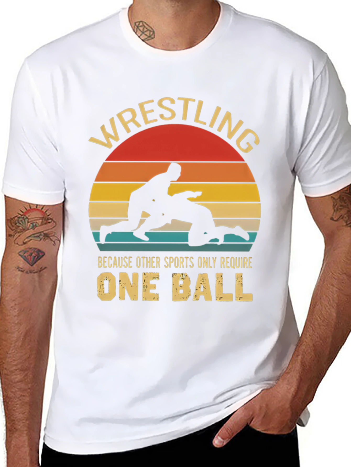 Wrestling Humor Graphic T-Shirt