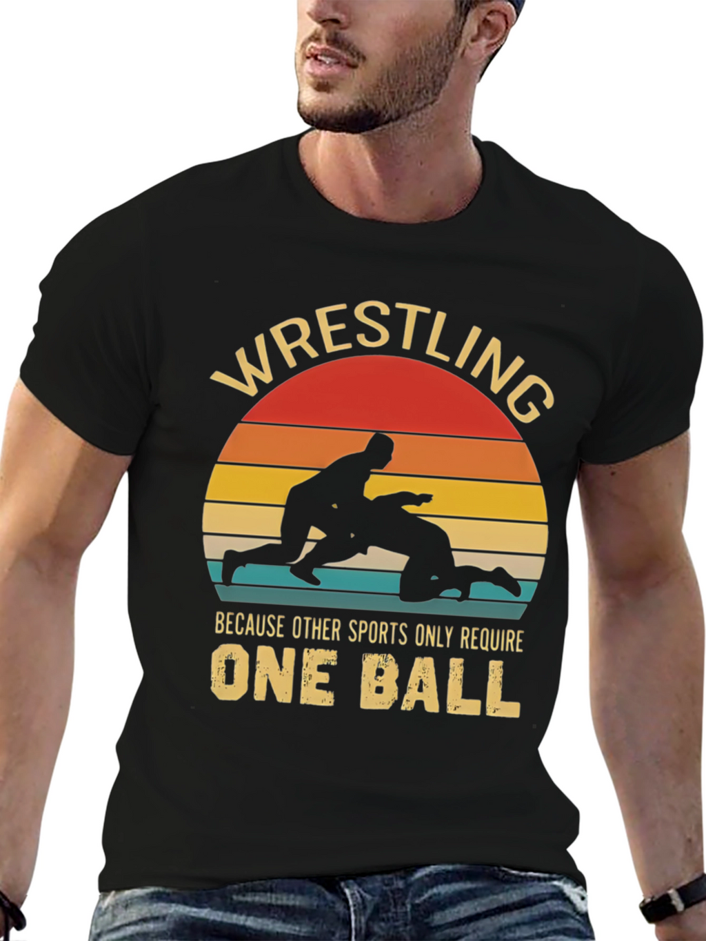 Wrestling Humor Graphic T-Shirt