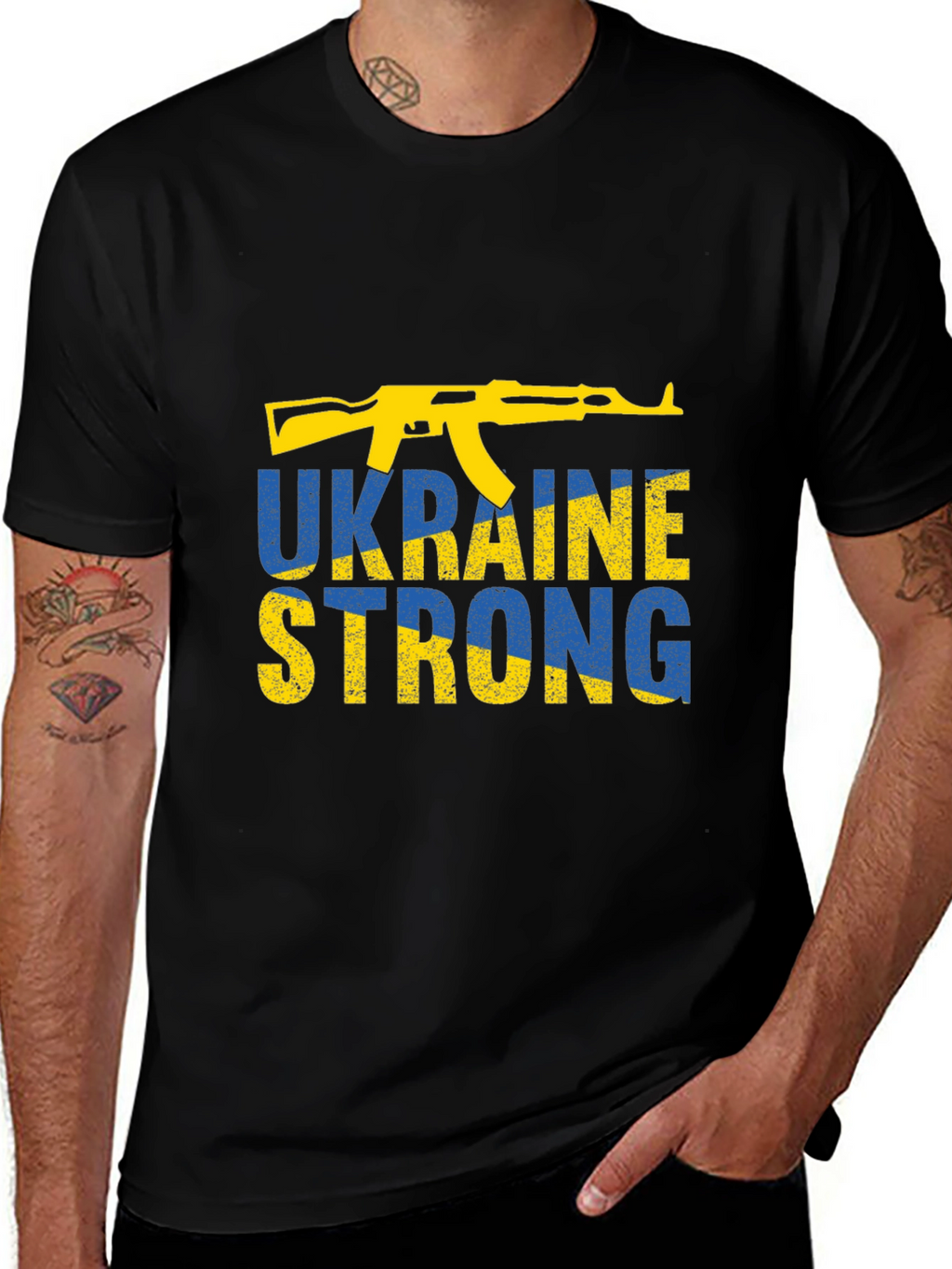 Ukraine Strong Black T-Shirt