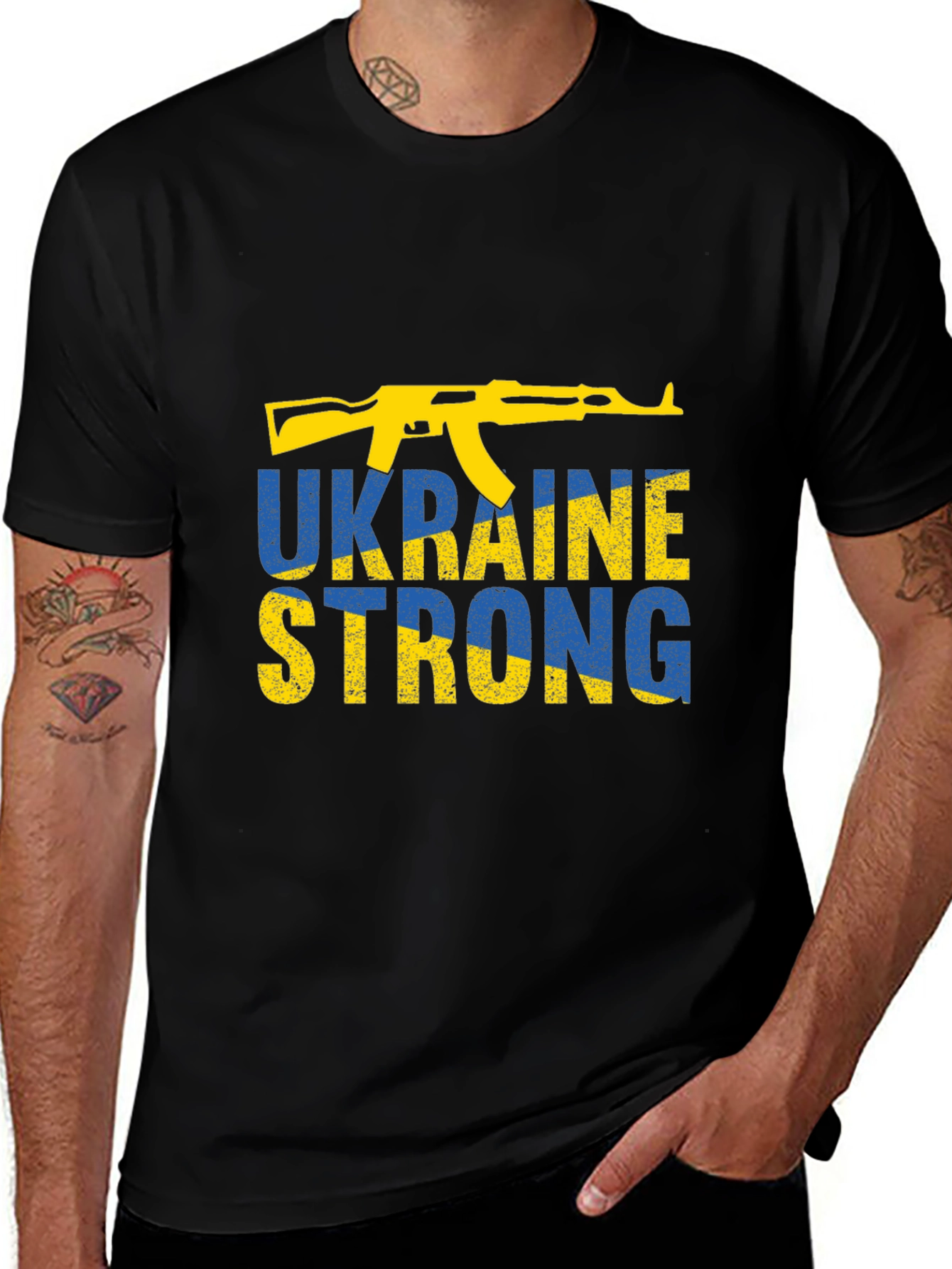 Ukraine Strong Black T-Shirt