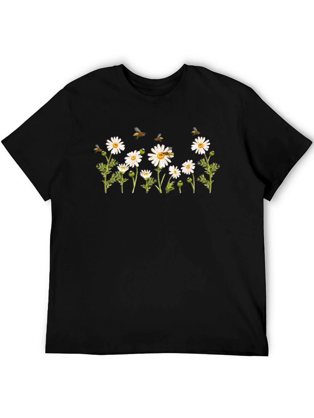 Daisy & Bee Graphic Tee - Classic Black