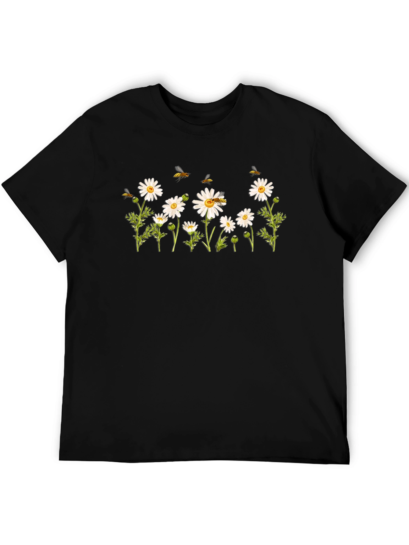 Daisy & Bee Graphic Tee - Classic Black