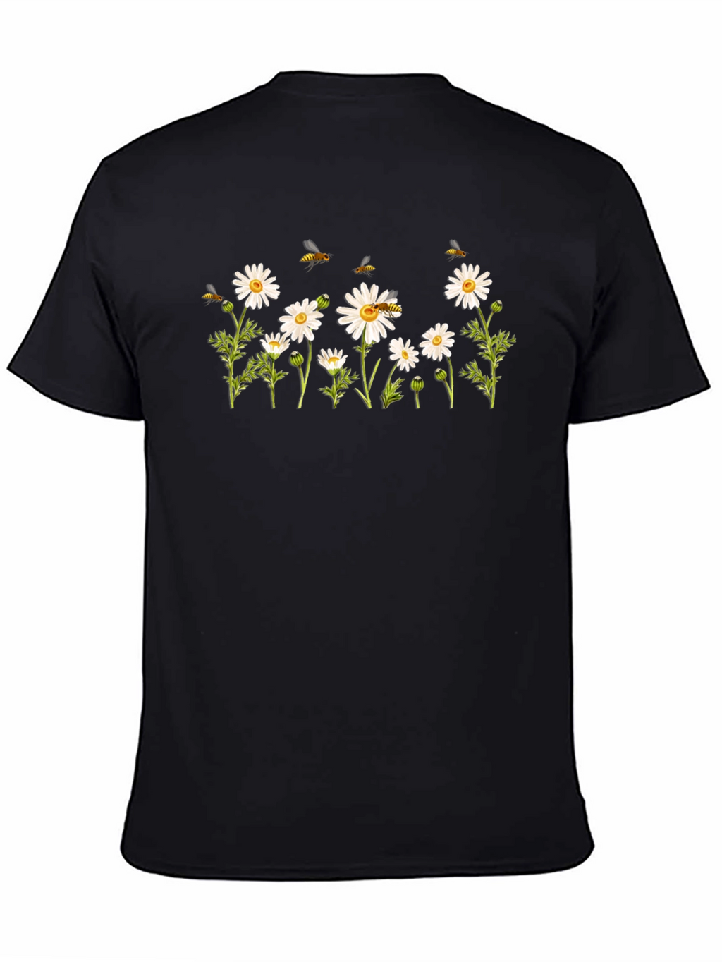Daisy & Bee Graphic Tee - Classic Black