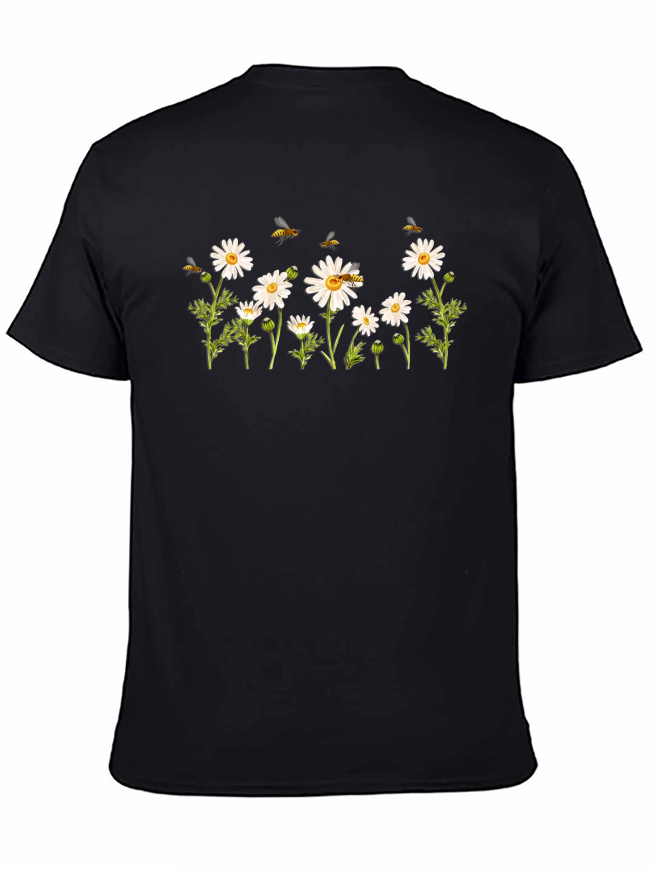 Daisy & Bee Graphic Tee - Classic Black