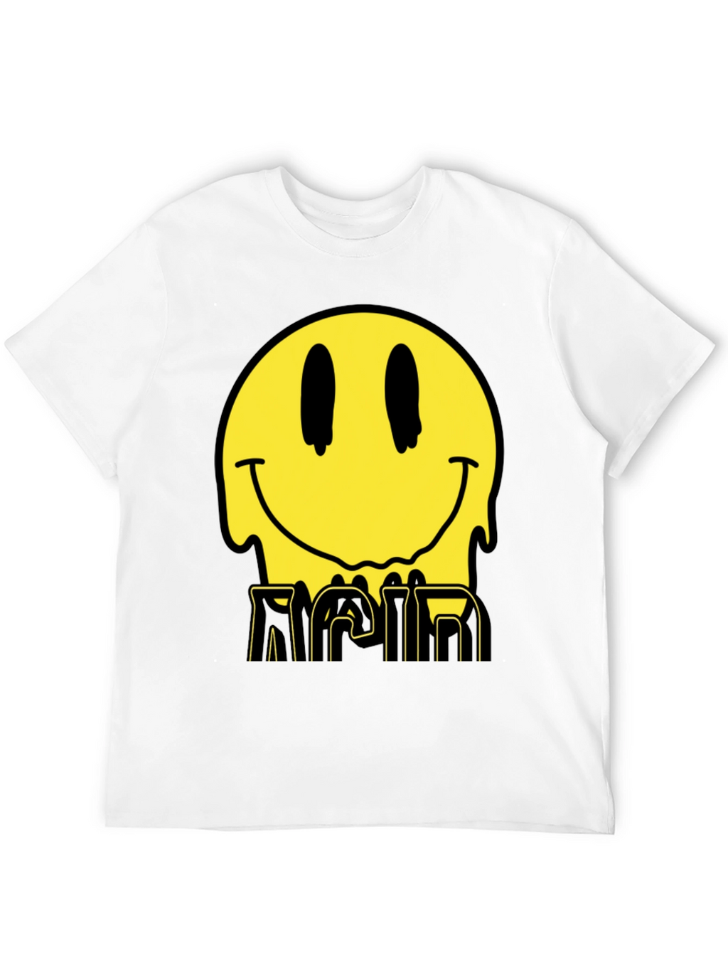 Acid Smiley Face Graphic Tee