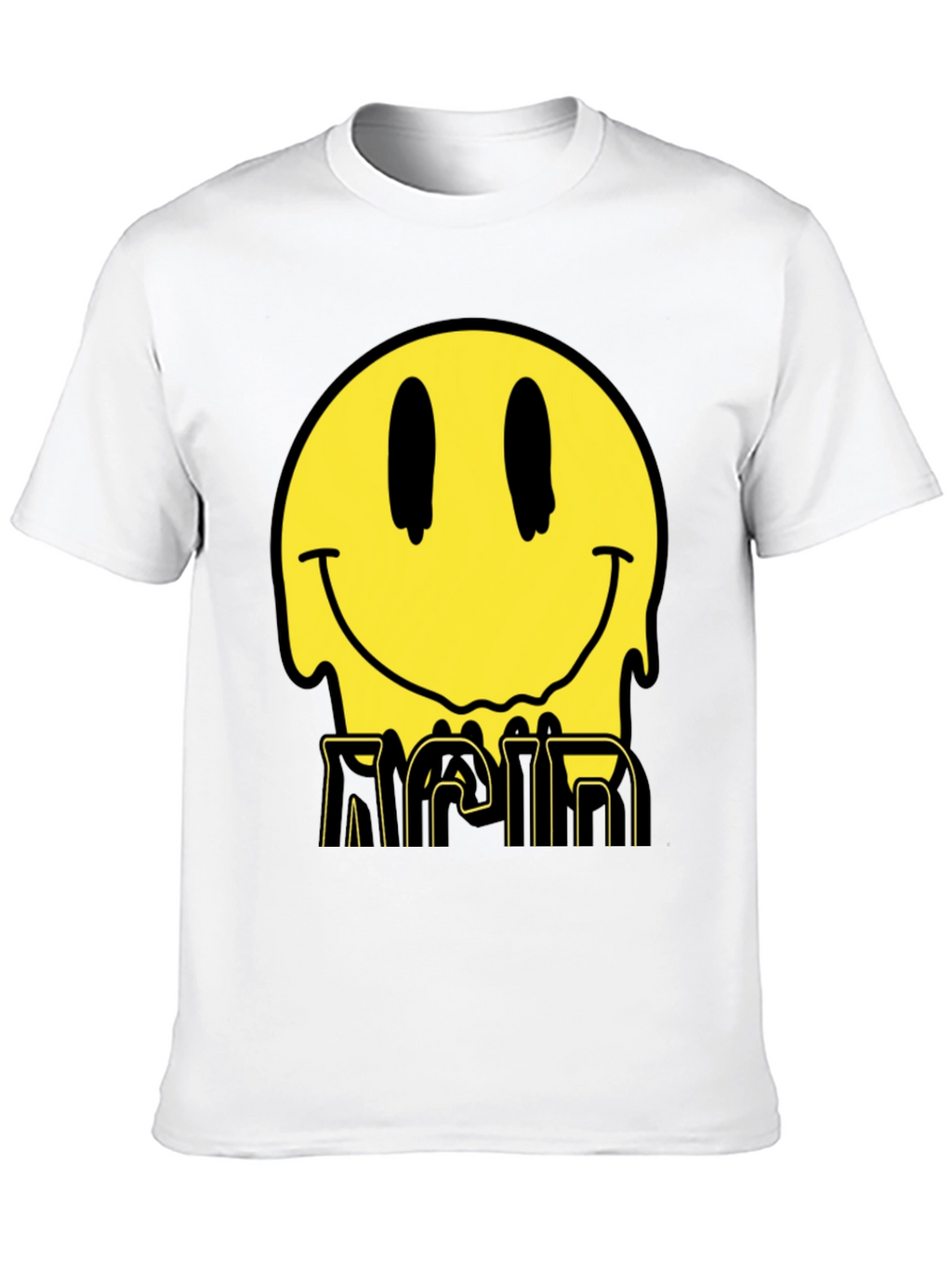 Acid Smiley Face Graphic Tee