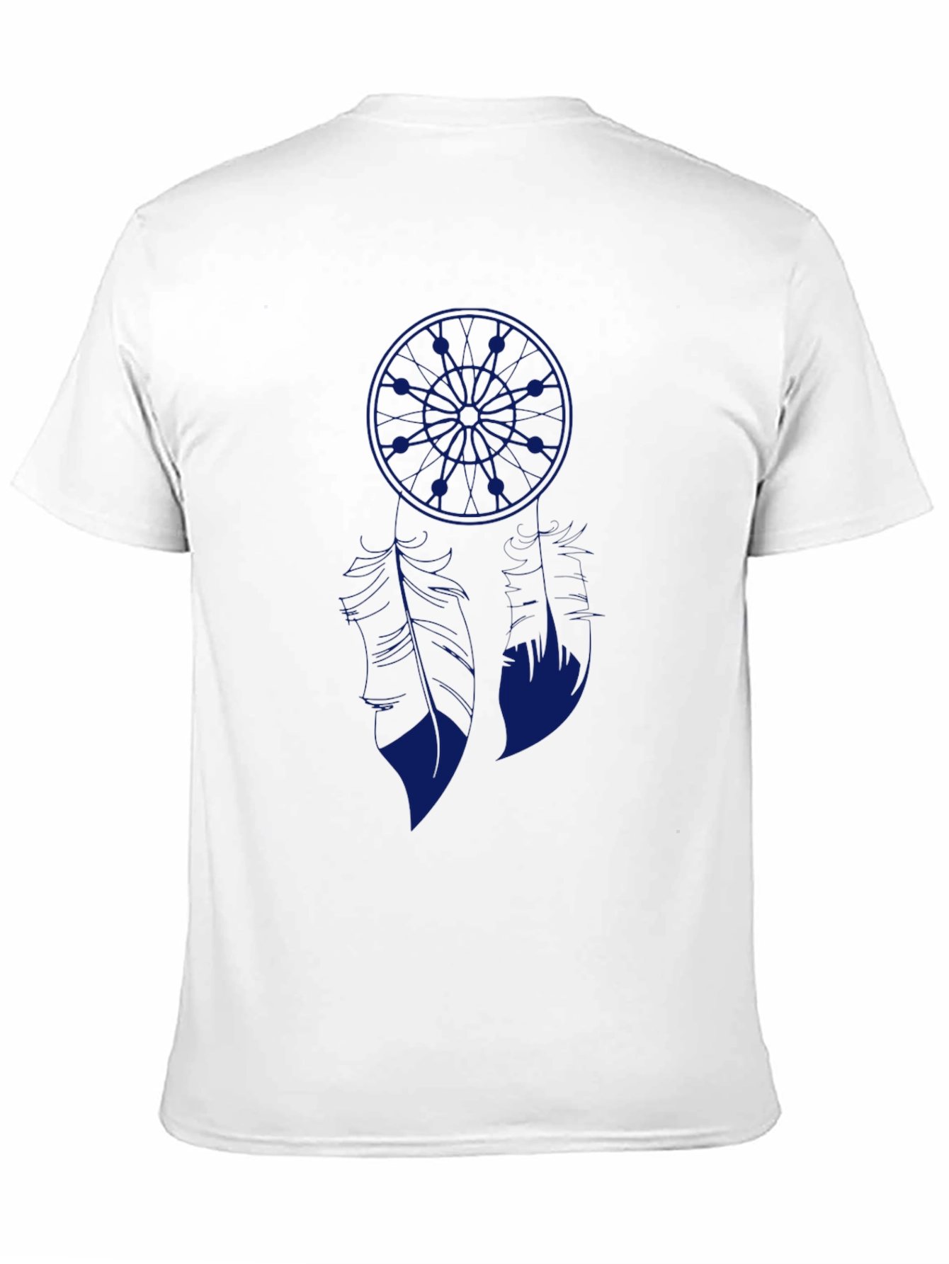 Blue Anime Graphic Print Black T-Shirt
