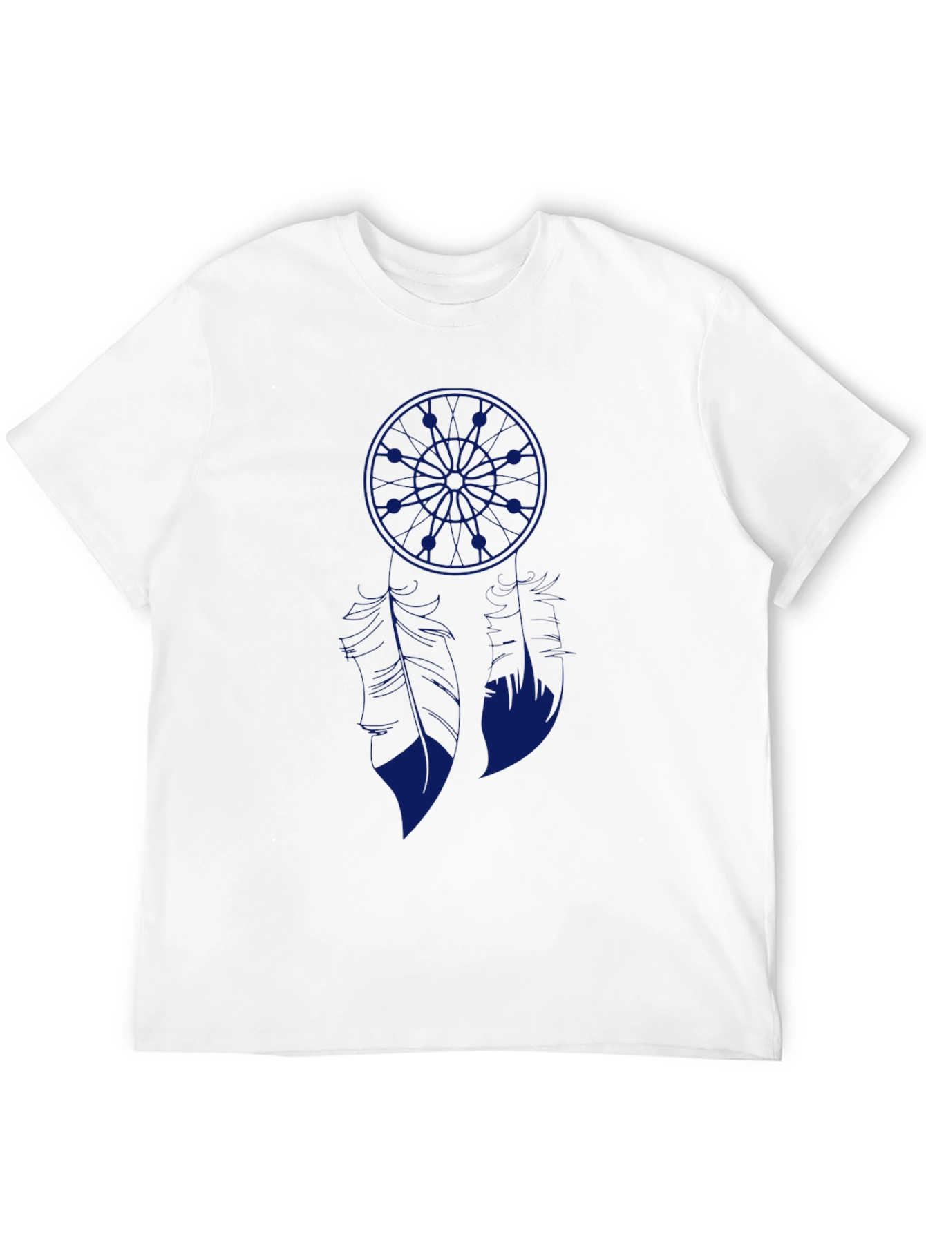Blue Anime Graphic Print Black T-Shirt