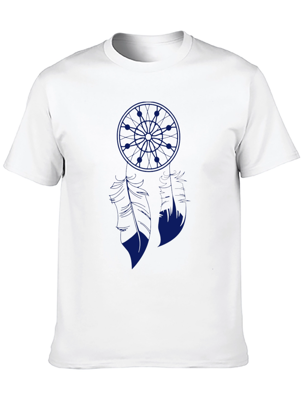 Blue Anime Graphic Print Black T-Shirt