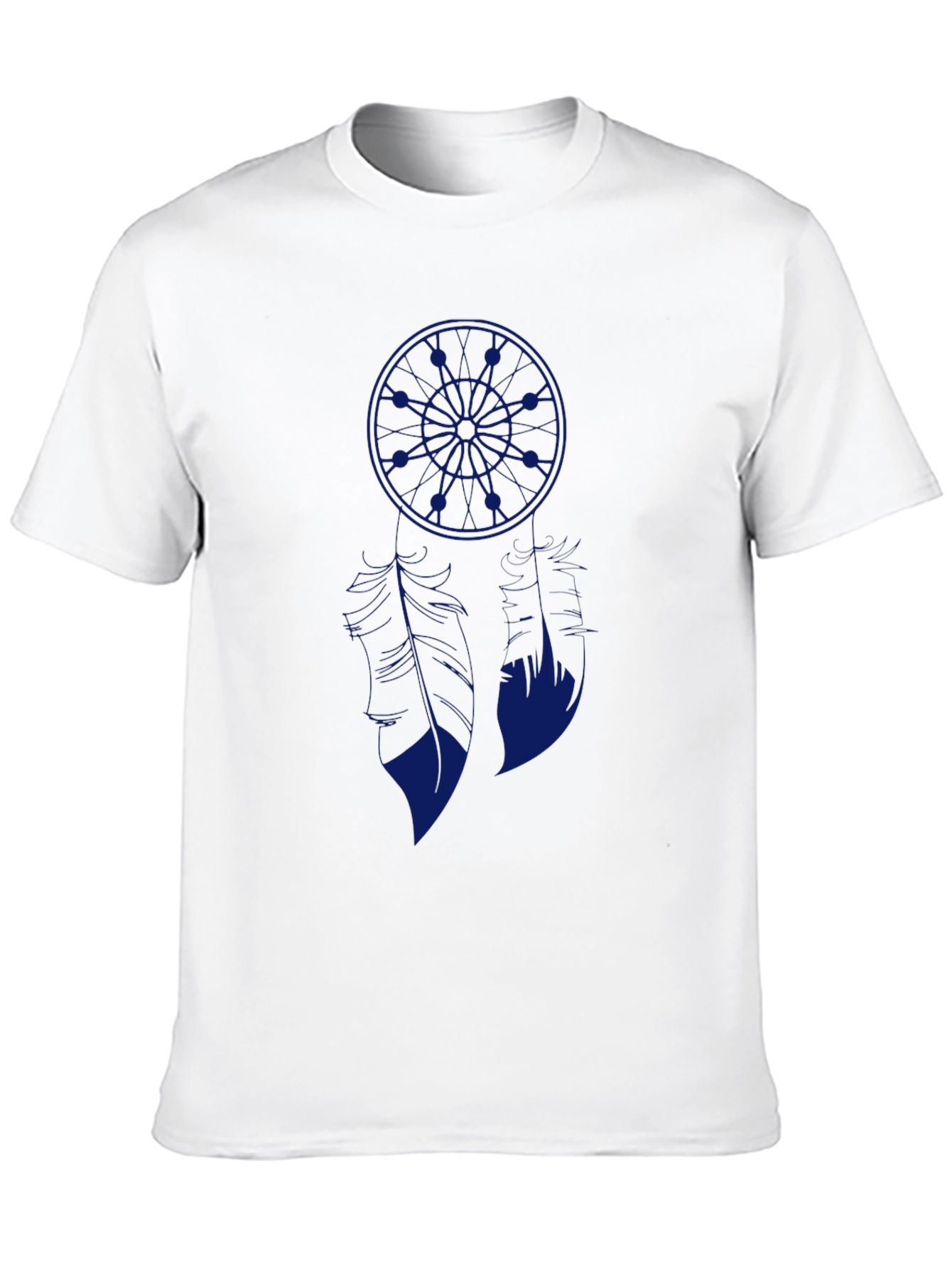 Blue Anime Graphic Print Black T-Shirt