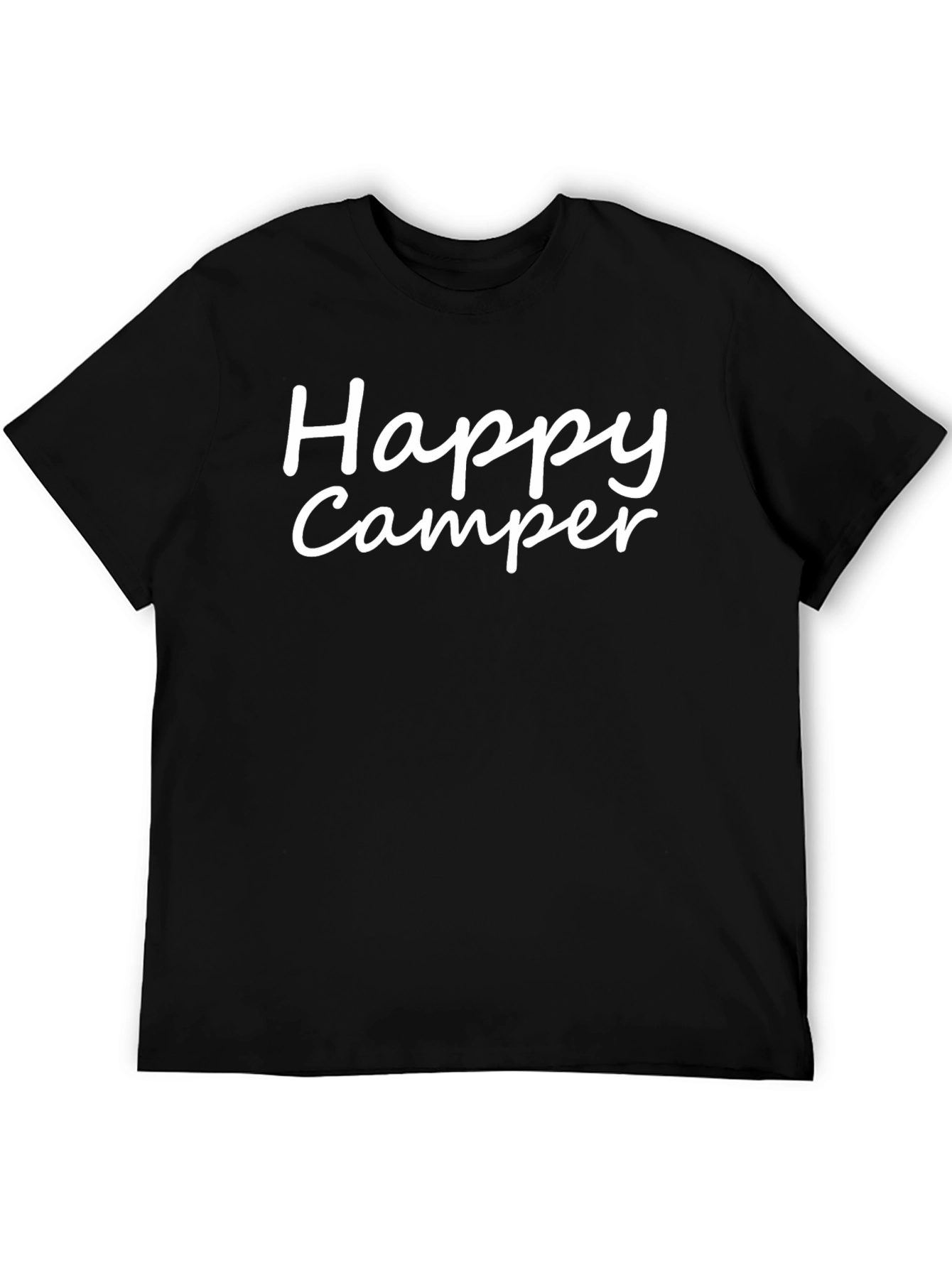 Happy Camper Graphic Tee - Camping Humor T-Shirt