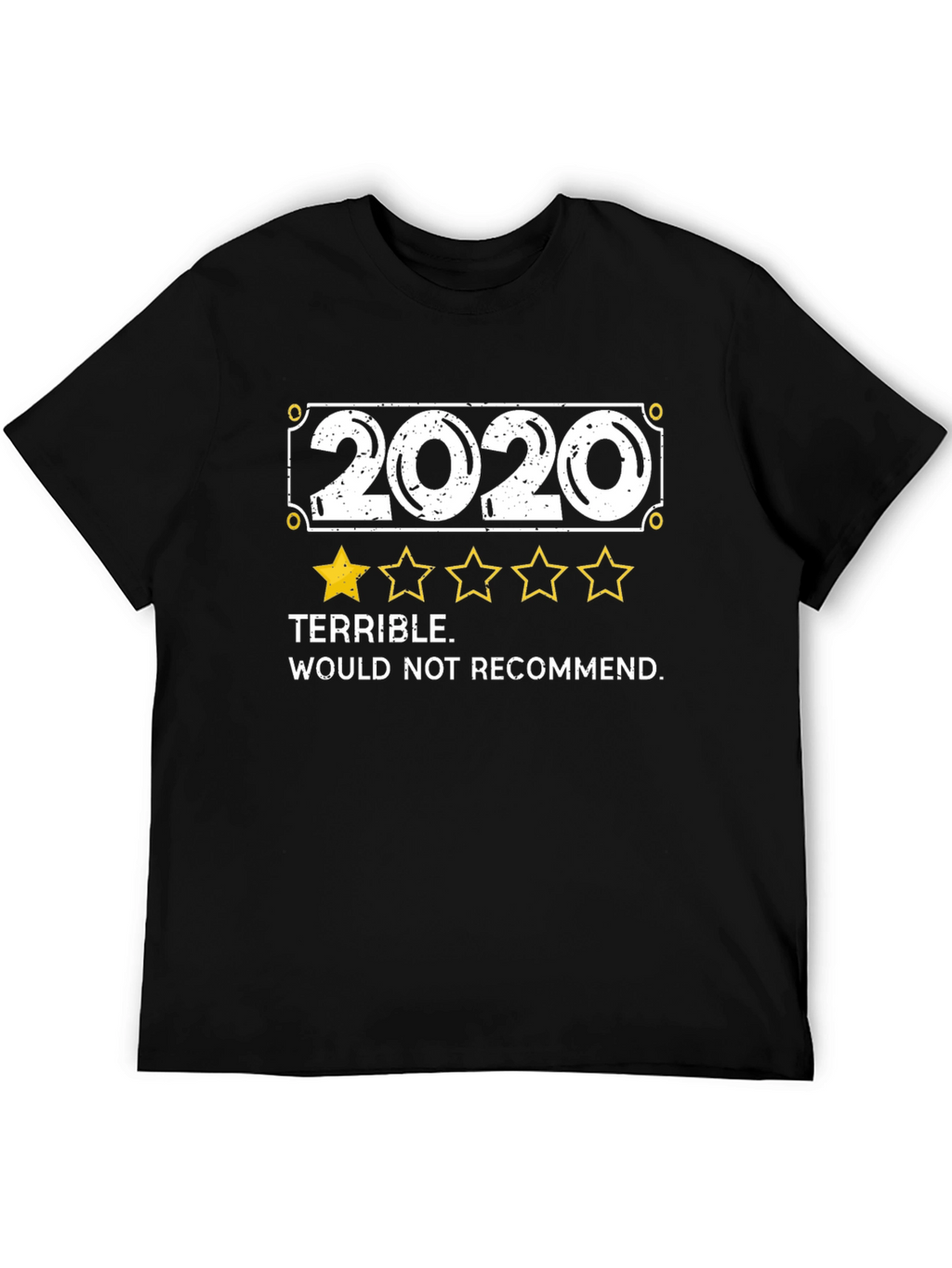 2020 Terrible Review Graphic Tee - Black
