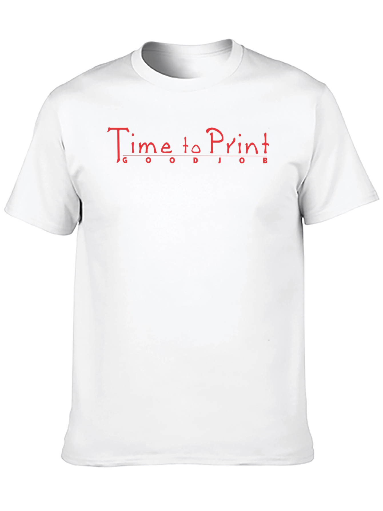 Time to Print Graphic T-Shirt - Black