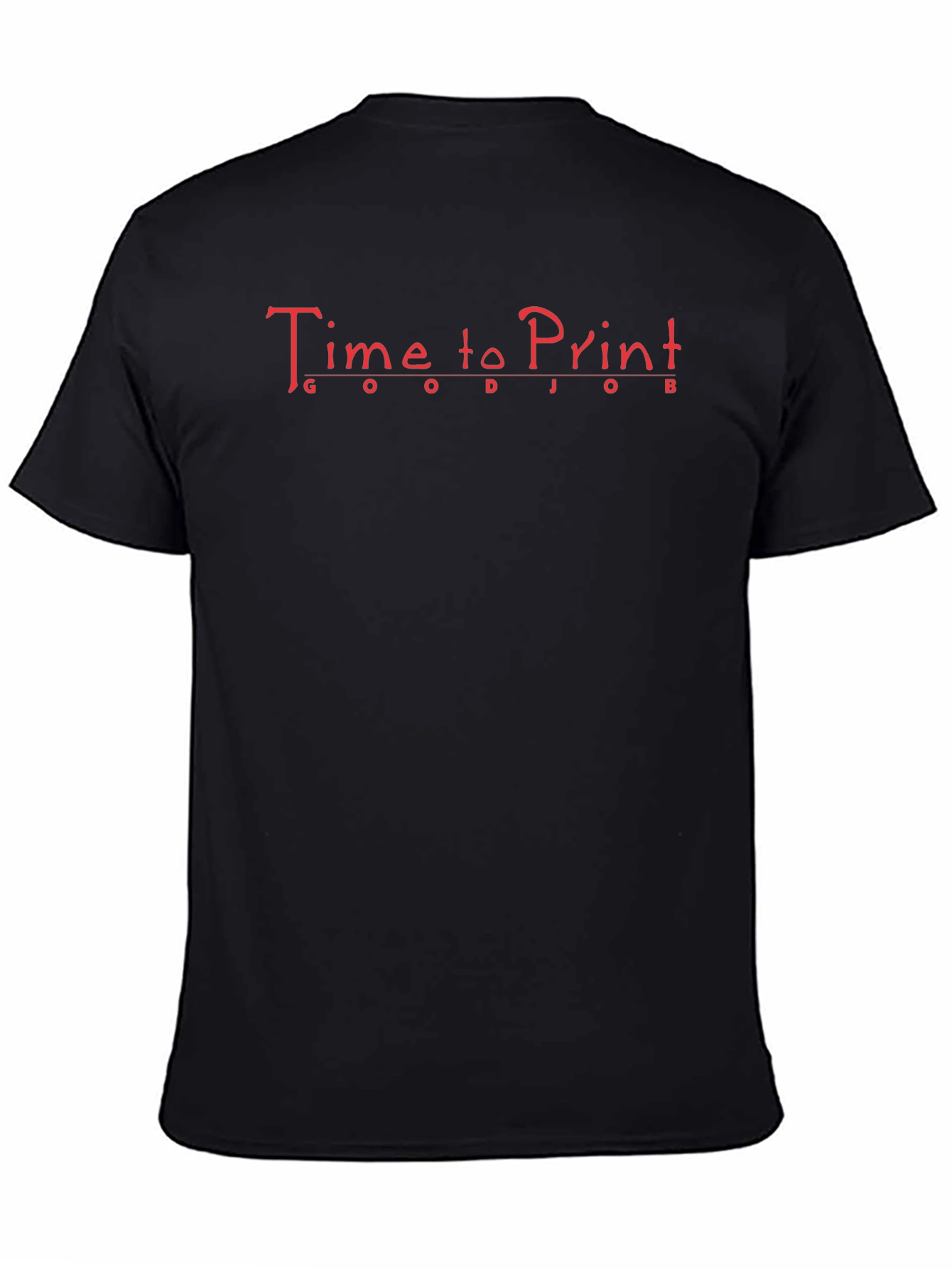 Time to Print Graphic T-Shirt - Black