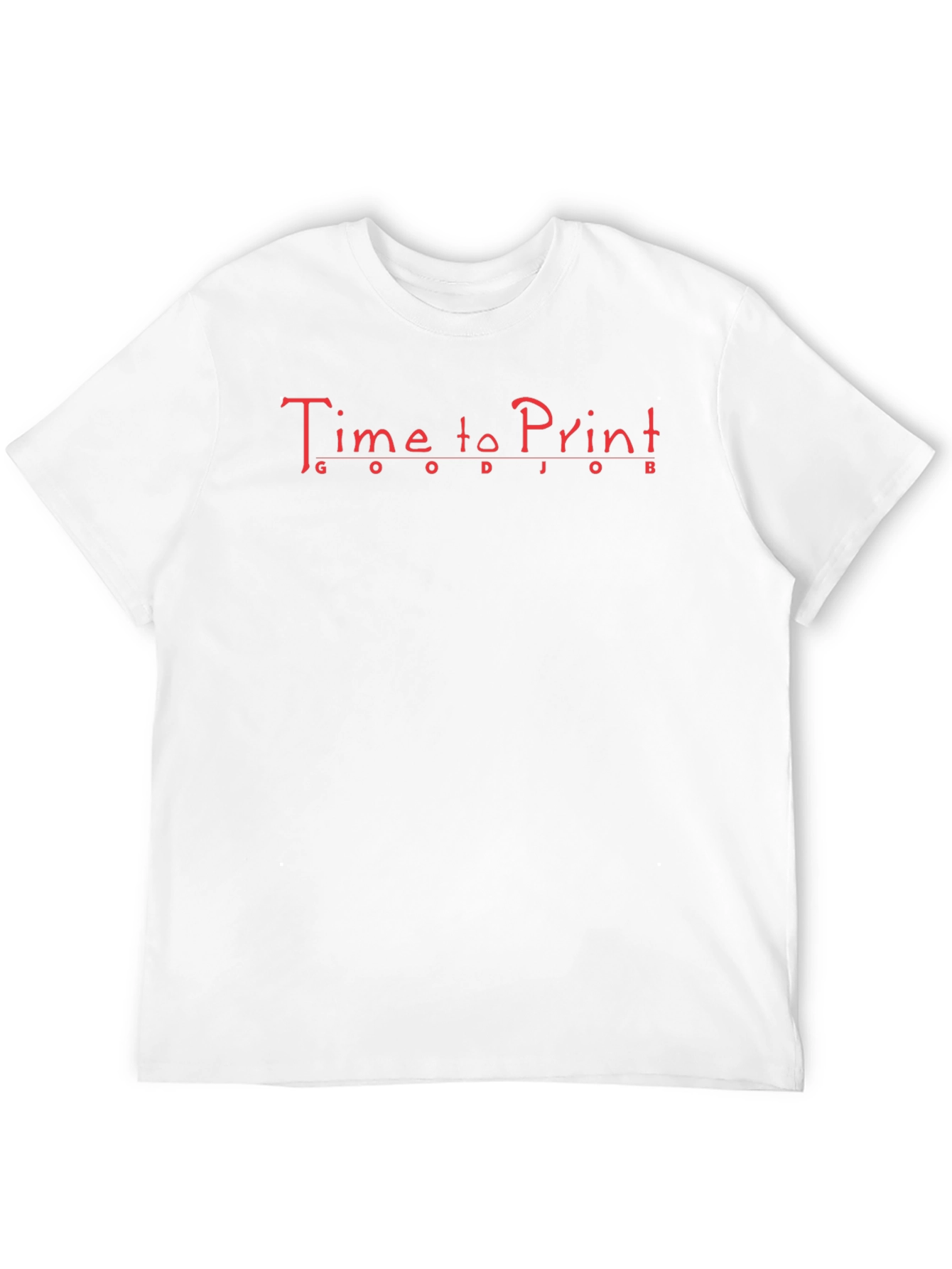 Time to Print Graphic T-Shirt - Black