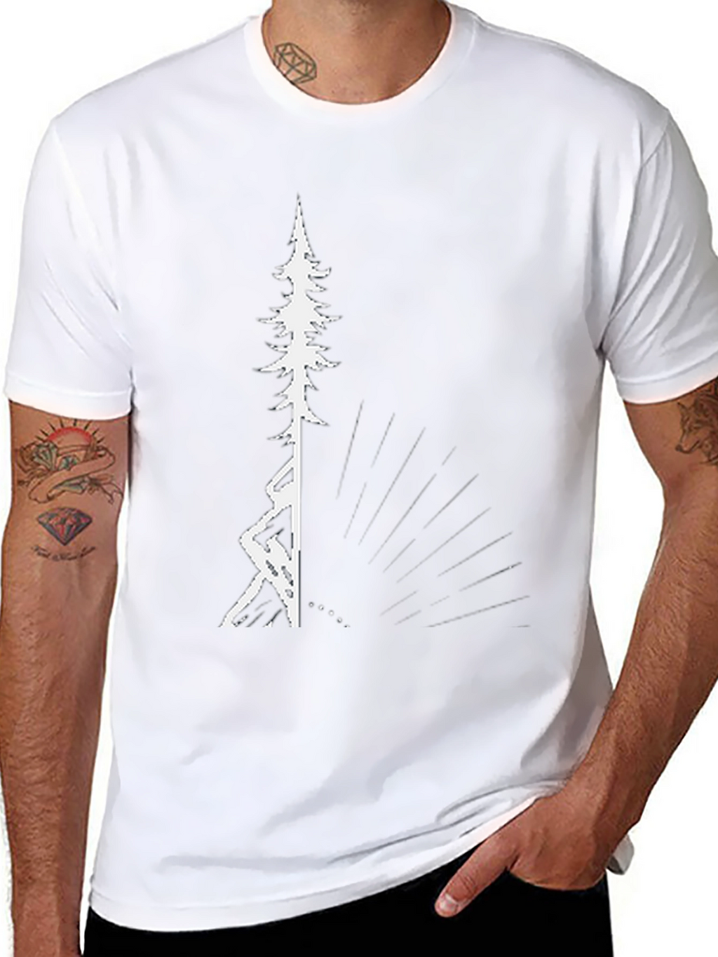 Black Tree Graphic Tee - Nature Inspired
