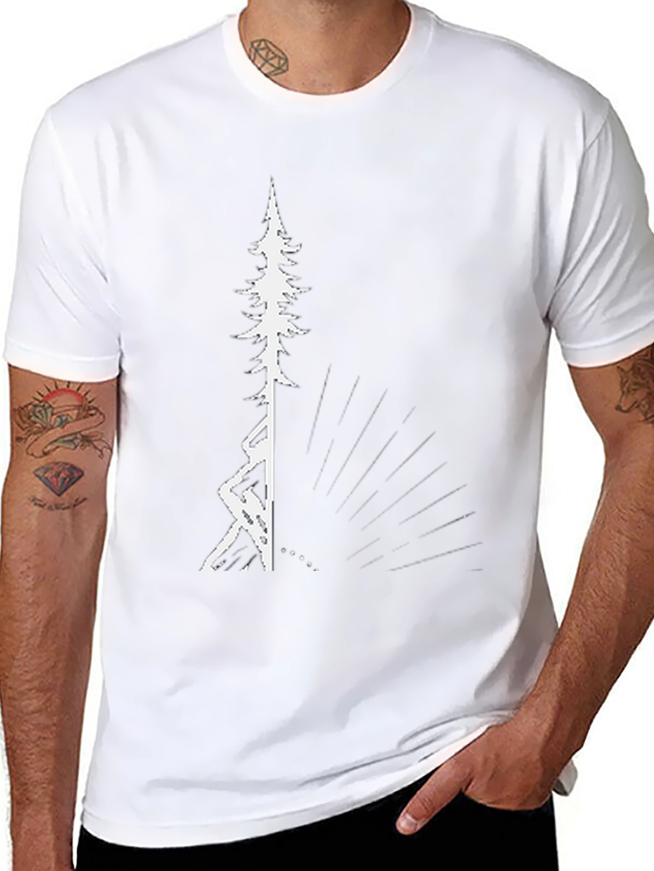 Black Tree Graphic Tee - Nature Inspired