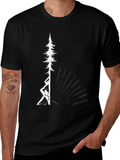 Black Tree Graphic Tee - Nature Inspired