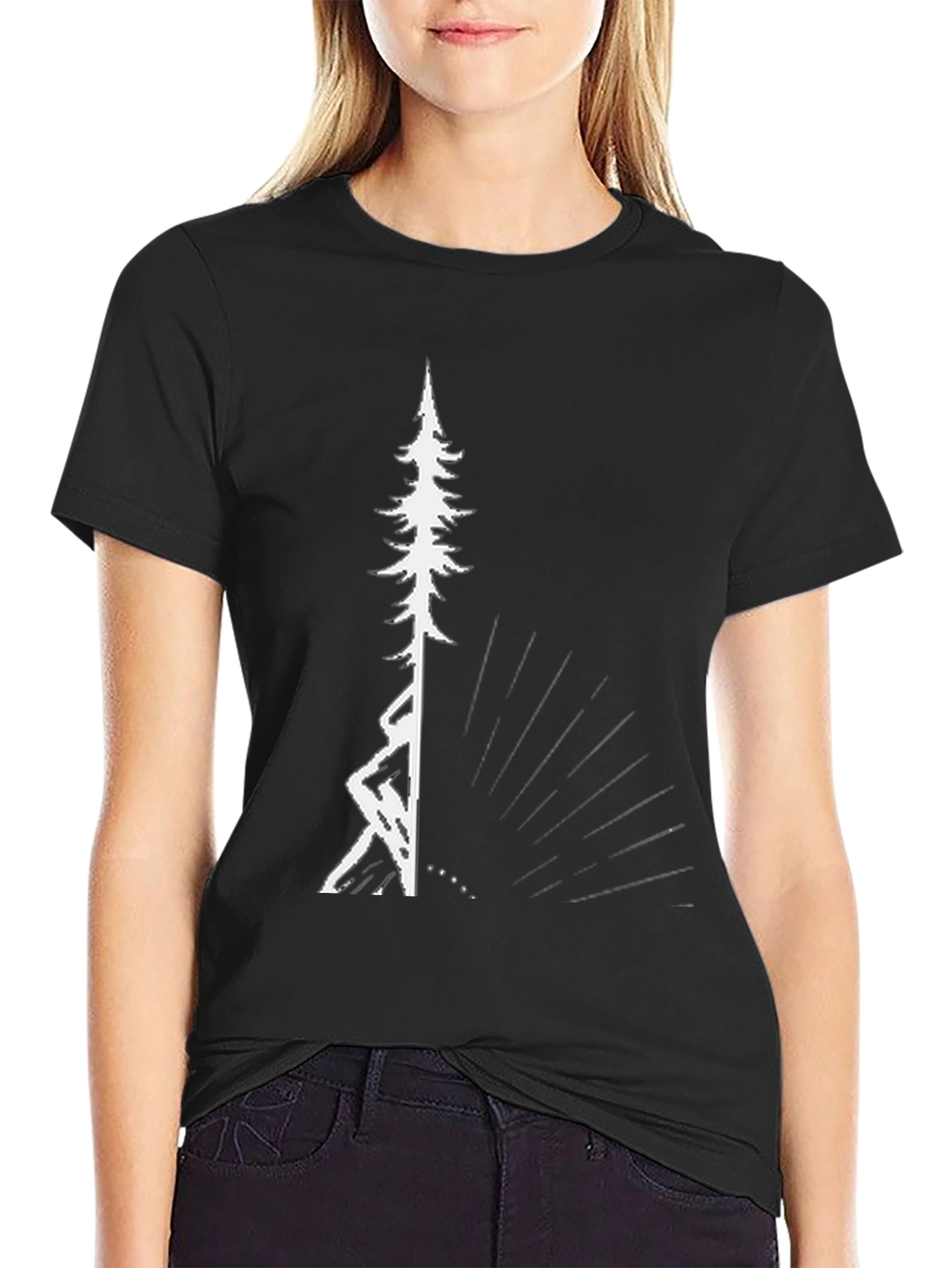 Black Tree Graphic Tee - Nature Inspired