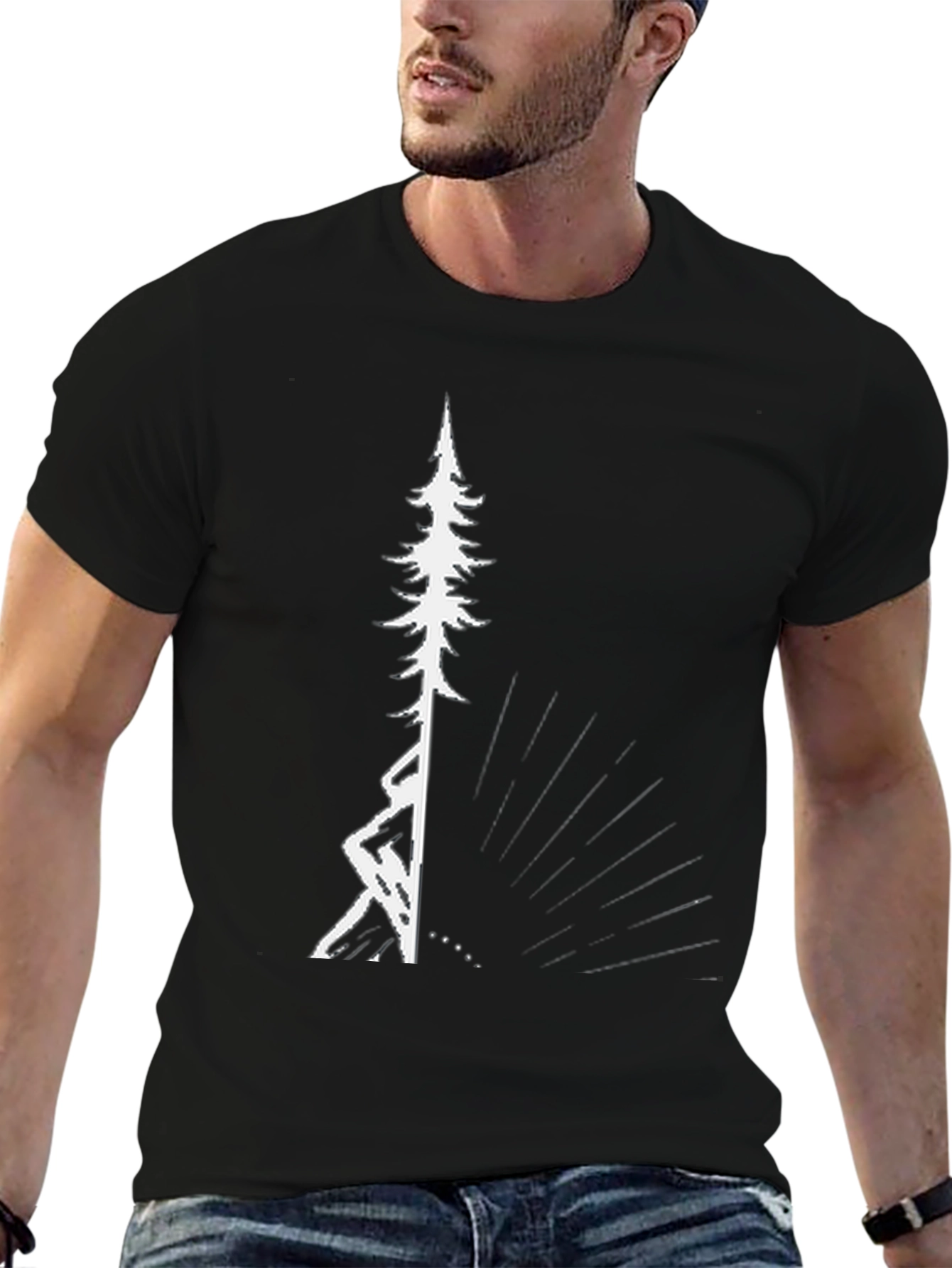 Black Tree Graphic Tee - Nature Inspired