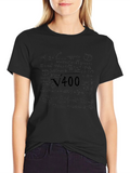 Math Formula T-Shirt - Square Root of 400