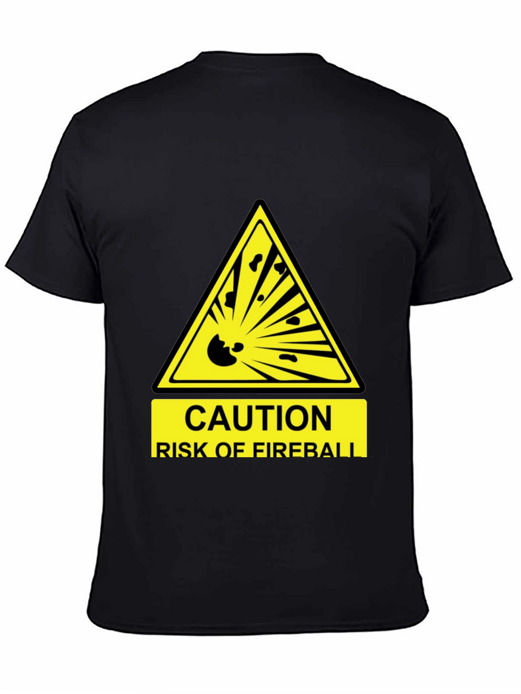 Caution Fireball T-Shirt - Funny Hazard Tee