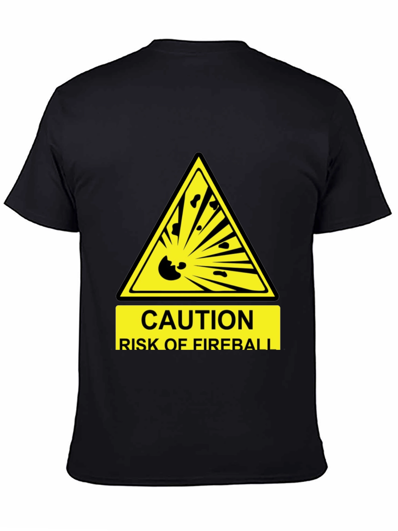 Caution Fireball T-Shirt - Funny Hazard Tee