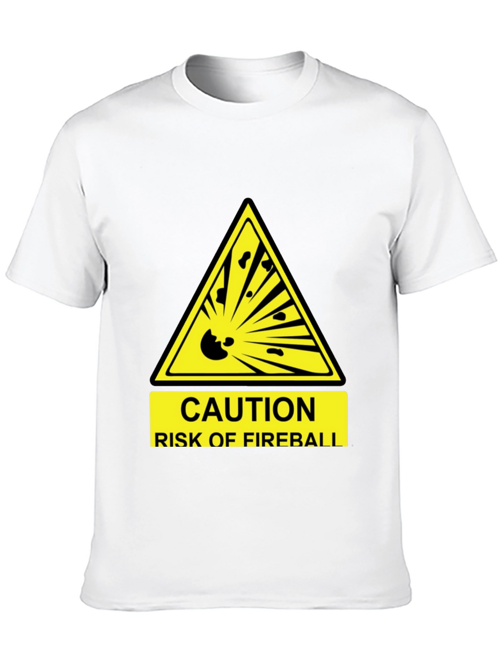 Caution Fireball T-Shirt - Funny Hazard Tee